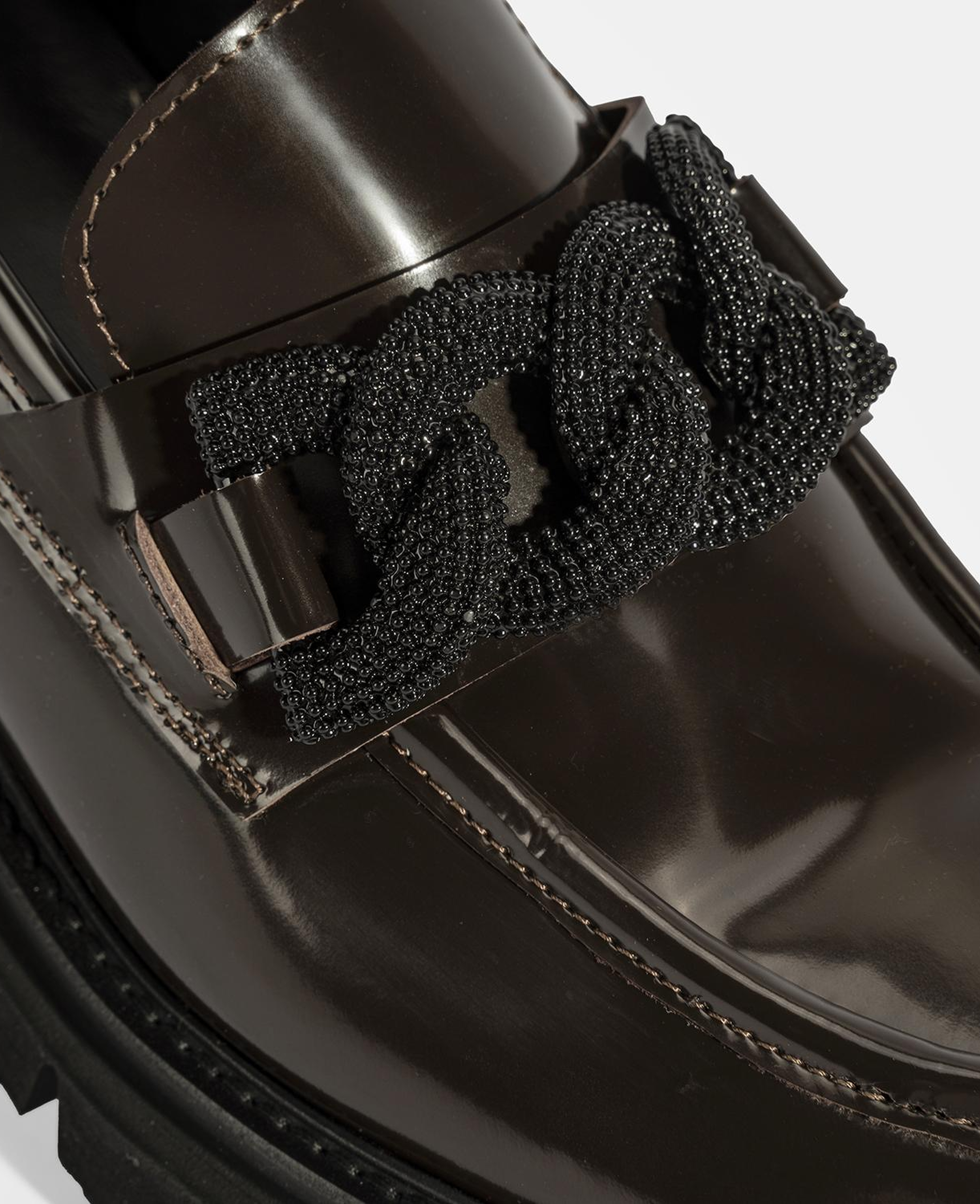 Luca Grossi Kadın Kahve Toka Detaylı Deri Loafer