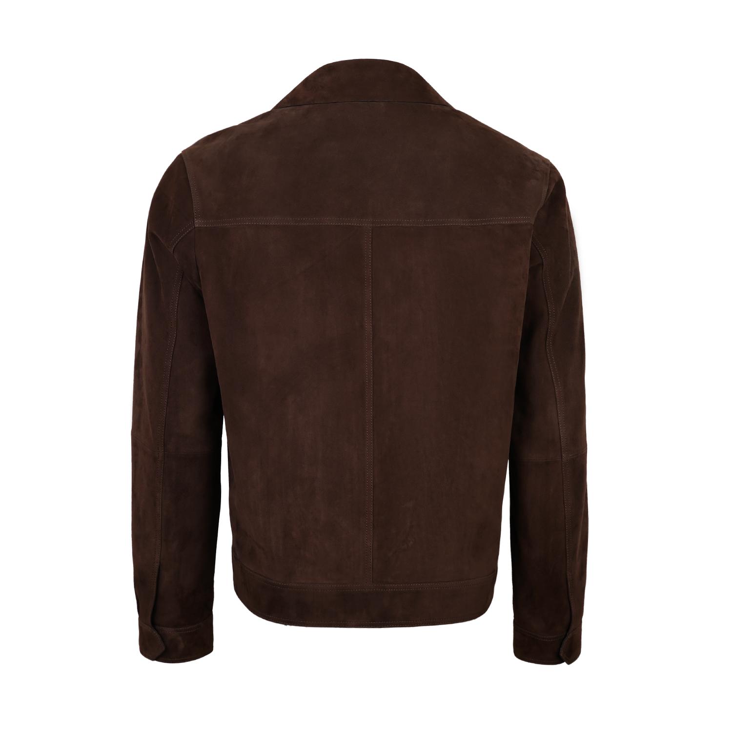 Alberico Kahve Erkek Süet Deri Ceket