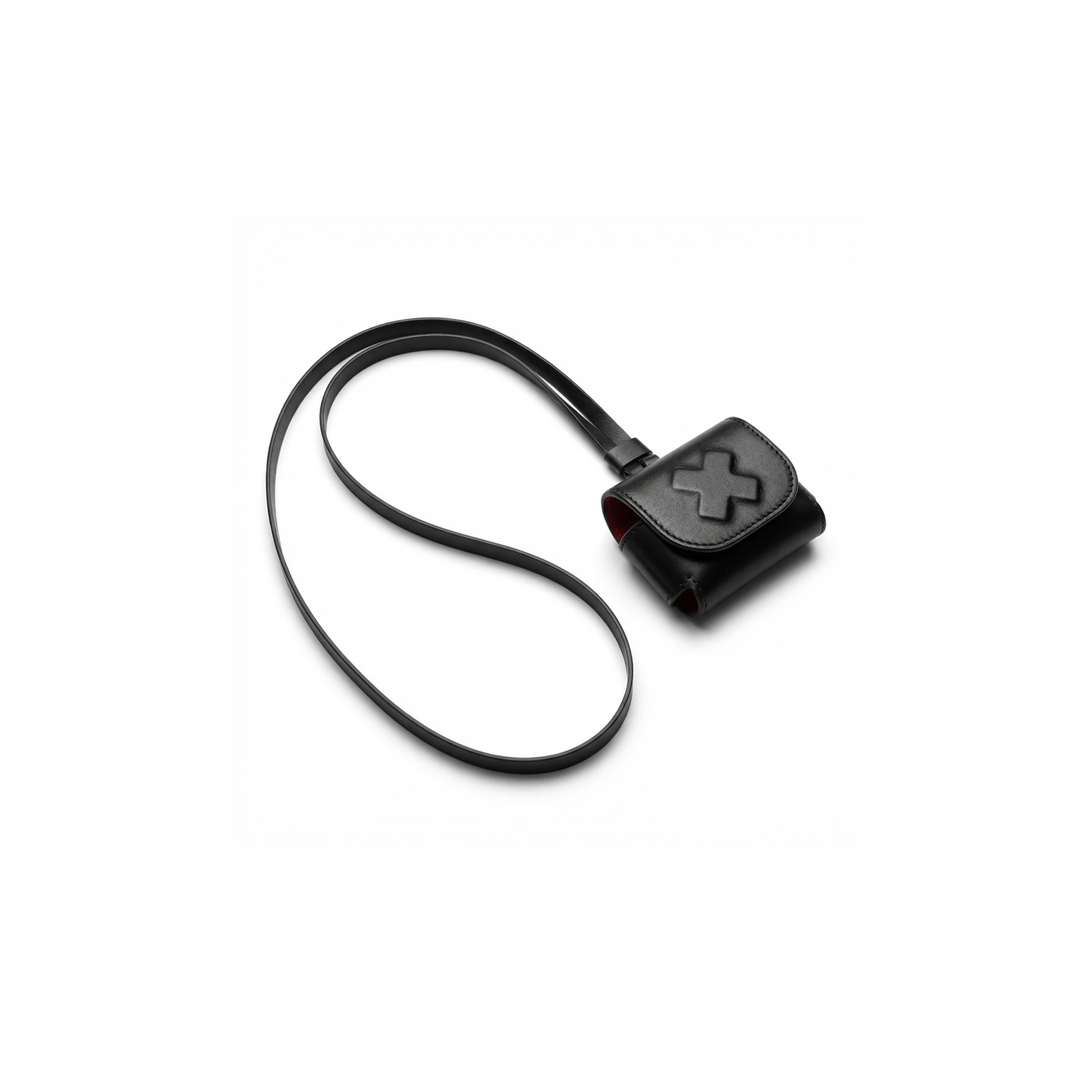 KeinxDesa Siyah Deri AirPods Kılıfı