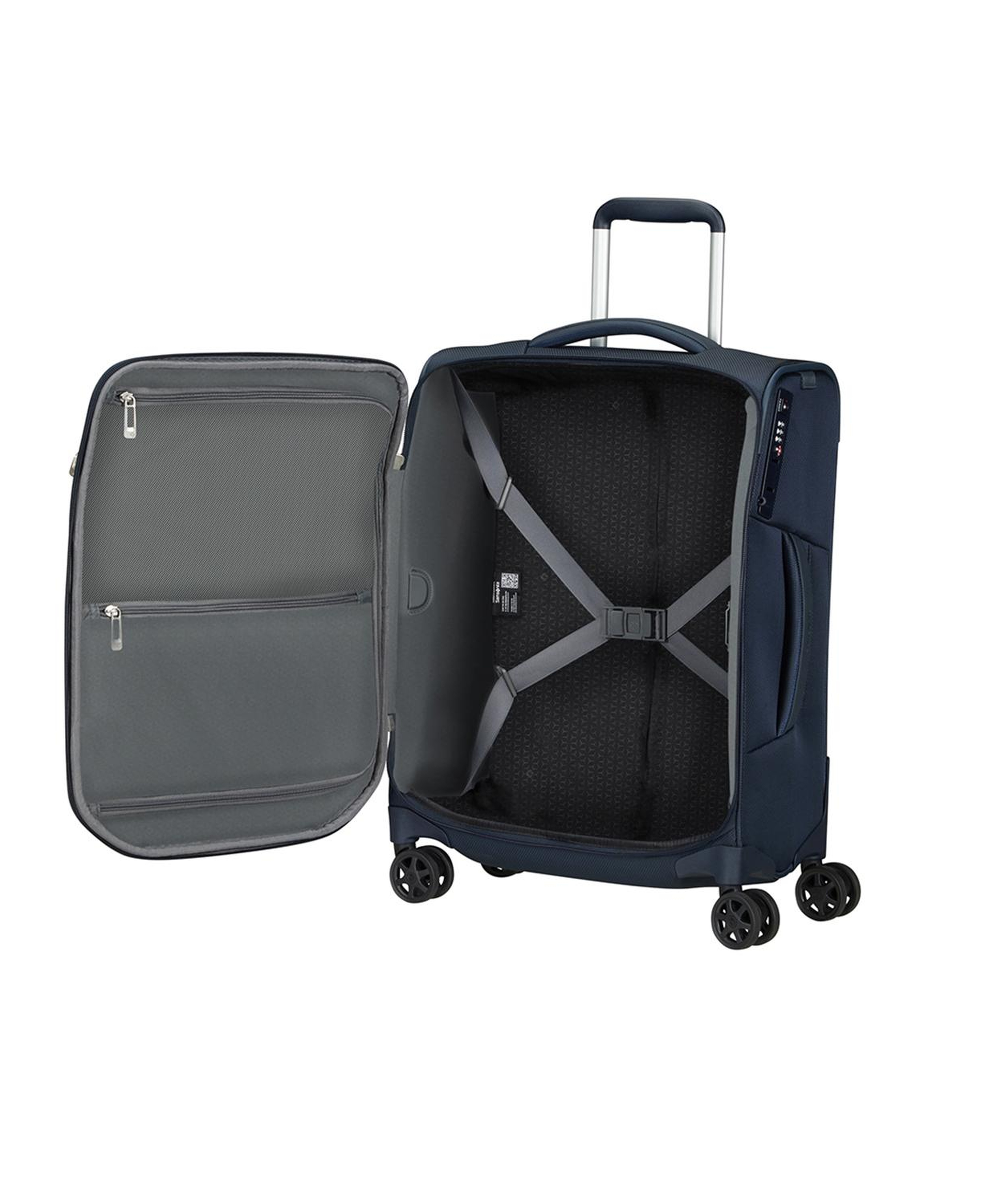 Samsonite Lacivert Spinner Respark 4 Tekerlekli 55 cm Kabin Boy Valiz