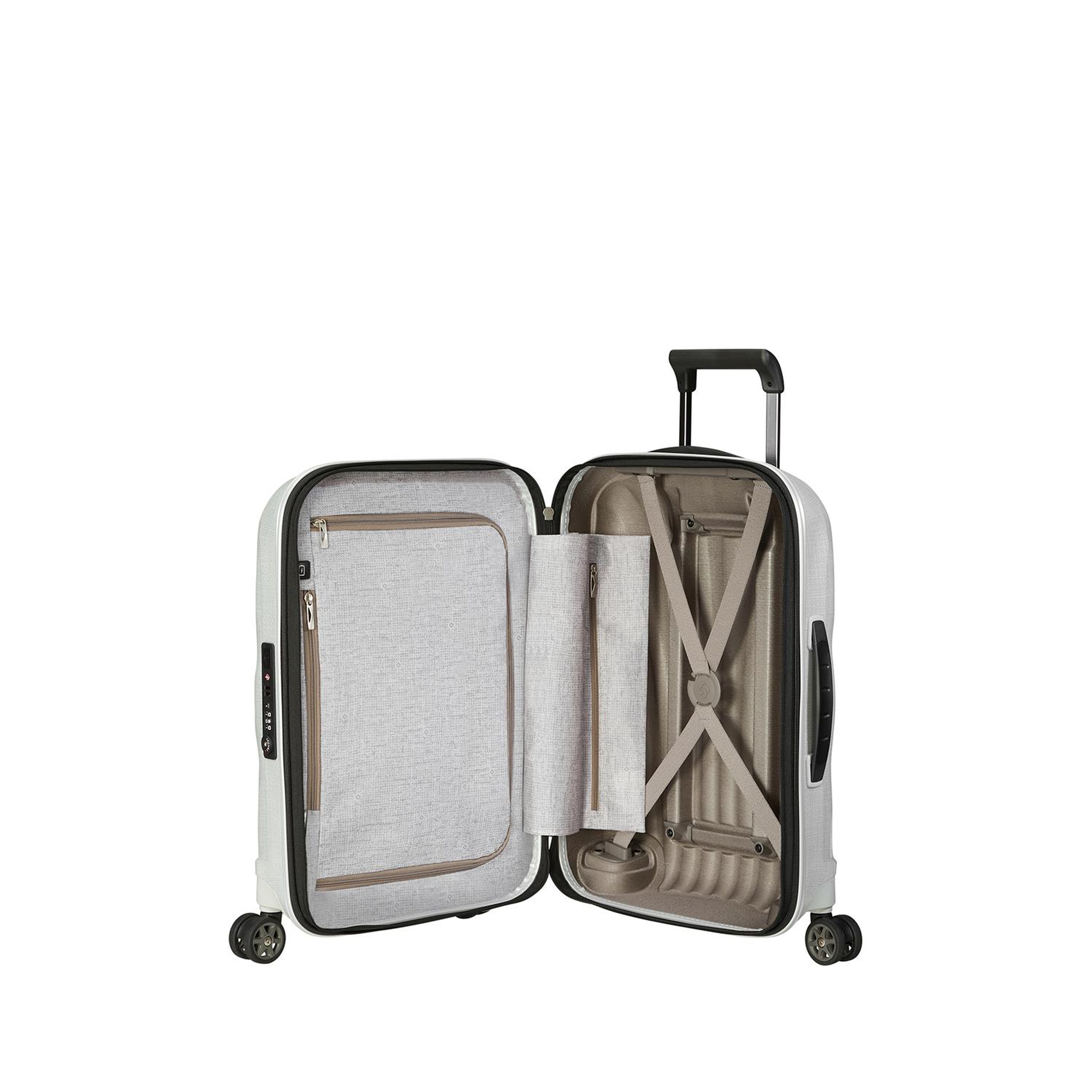 Samsonite Gri C-Lite - Spinner - Körüklü 4 Tekerlekli Kabin Boy 55 cm