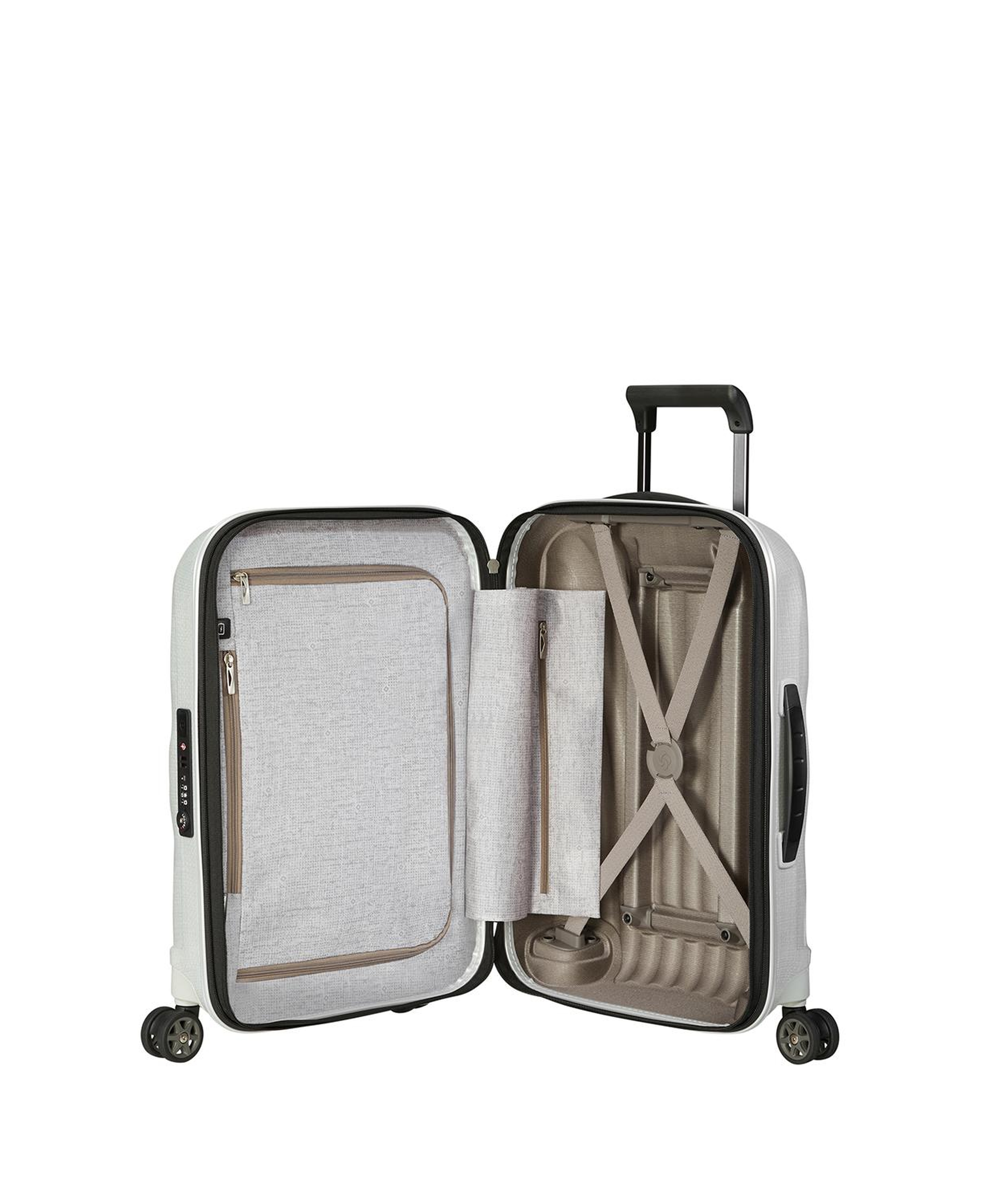 Samsonite Gri C-Lite - Spinner - Körüklü 4 Tekerlekli Kabin Boy 55 cm