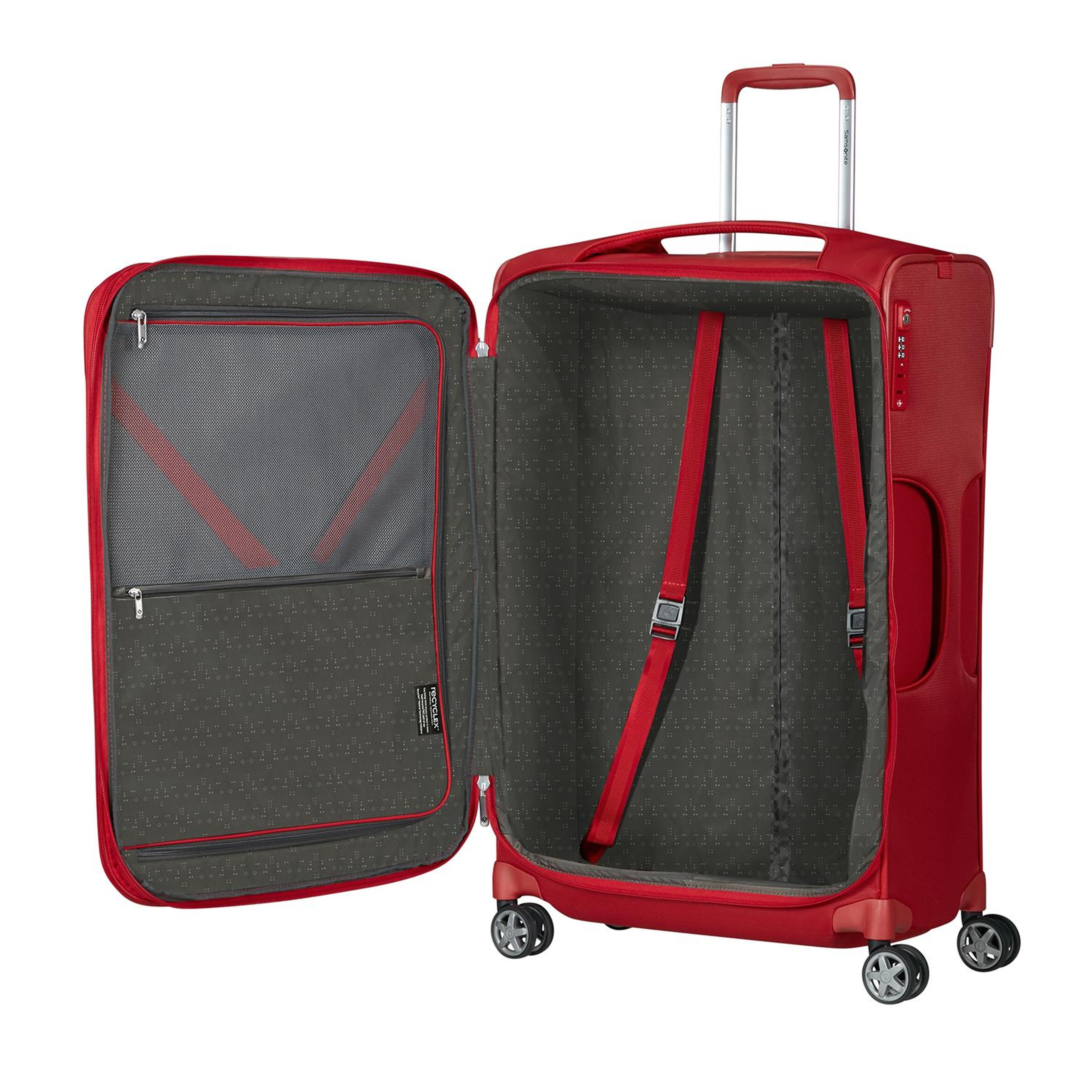 Samsonite Kırmızı Spinner D'lite - Körüklü 4 Tekerlekli 83 cm Büyük Boy Valiz