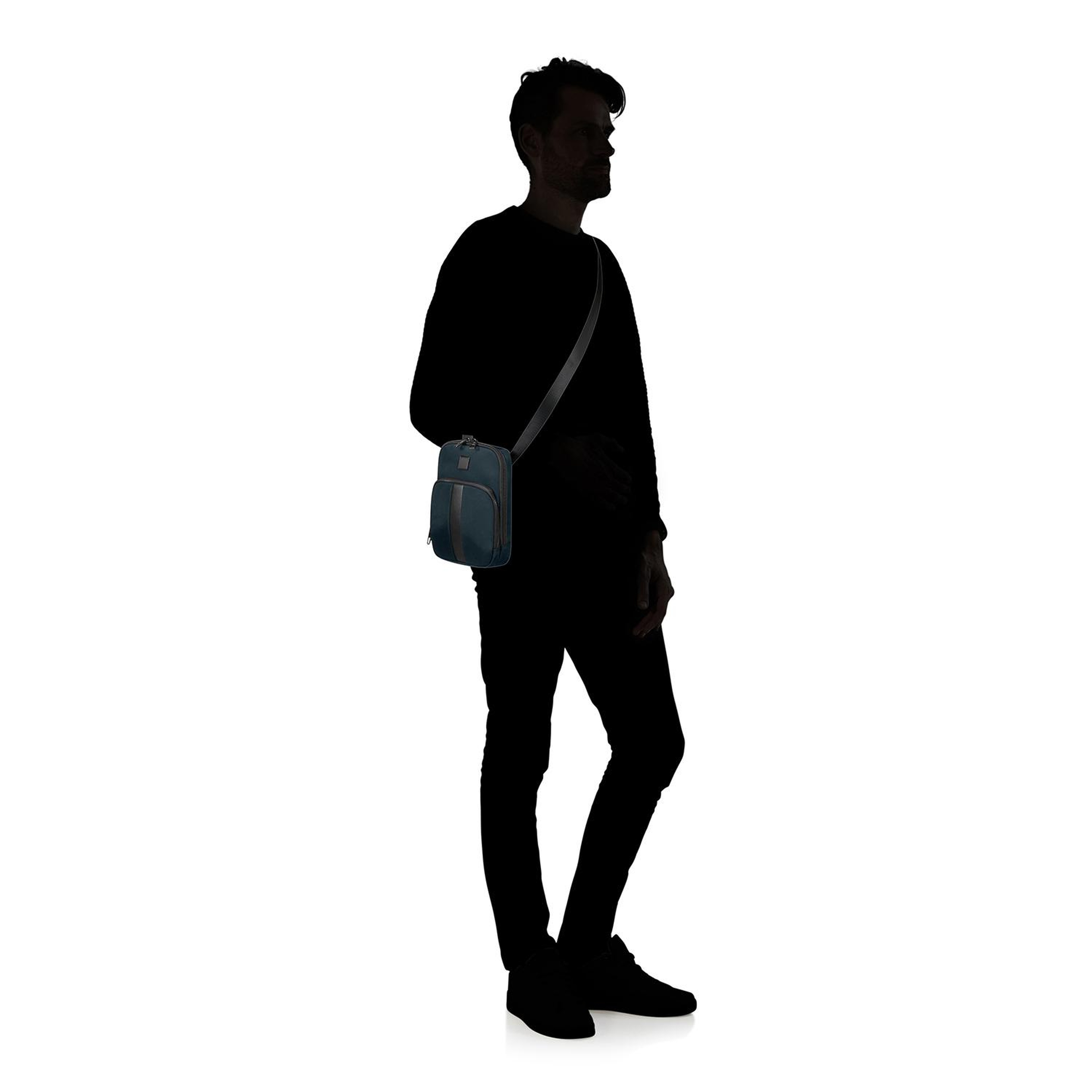 Samsonite Lacivert Crossover Omuz Çantası