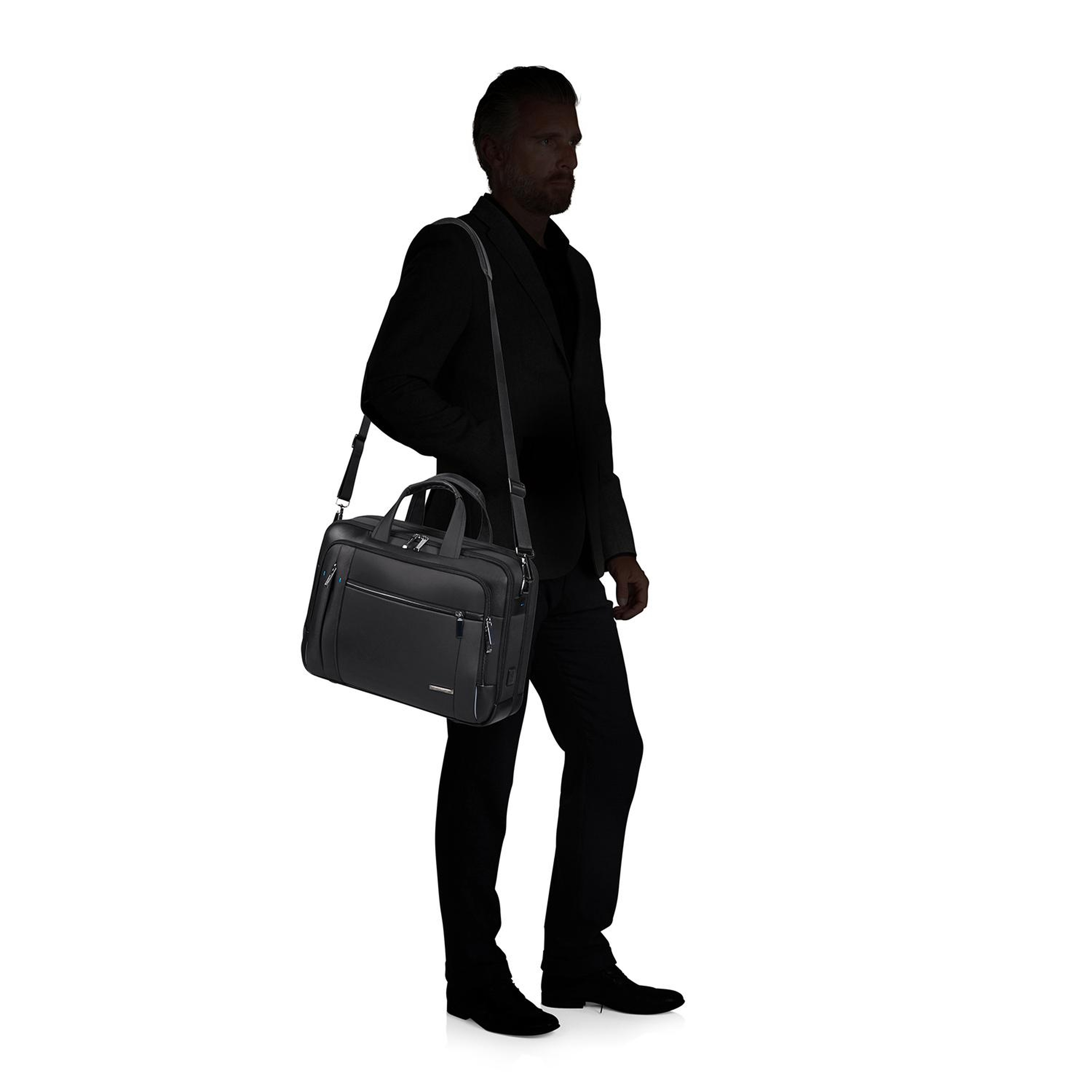 Samsonite Siyah Spectrolite 3.0 - Körüklü Laptop Çantası 15.6"