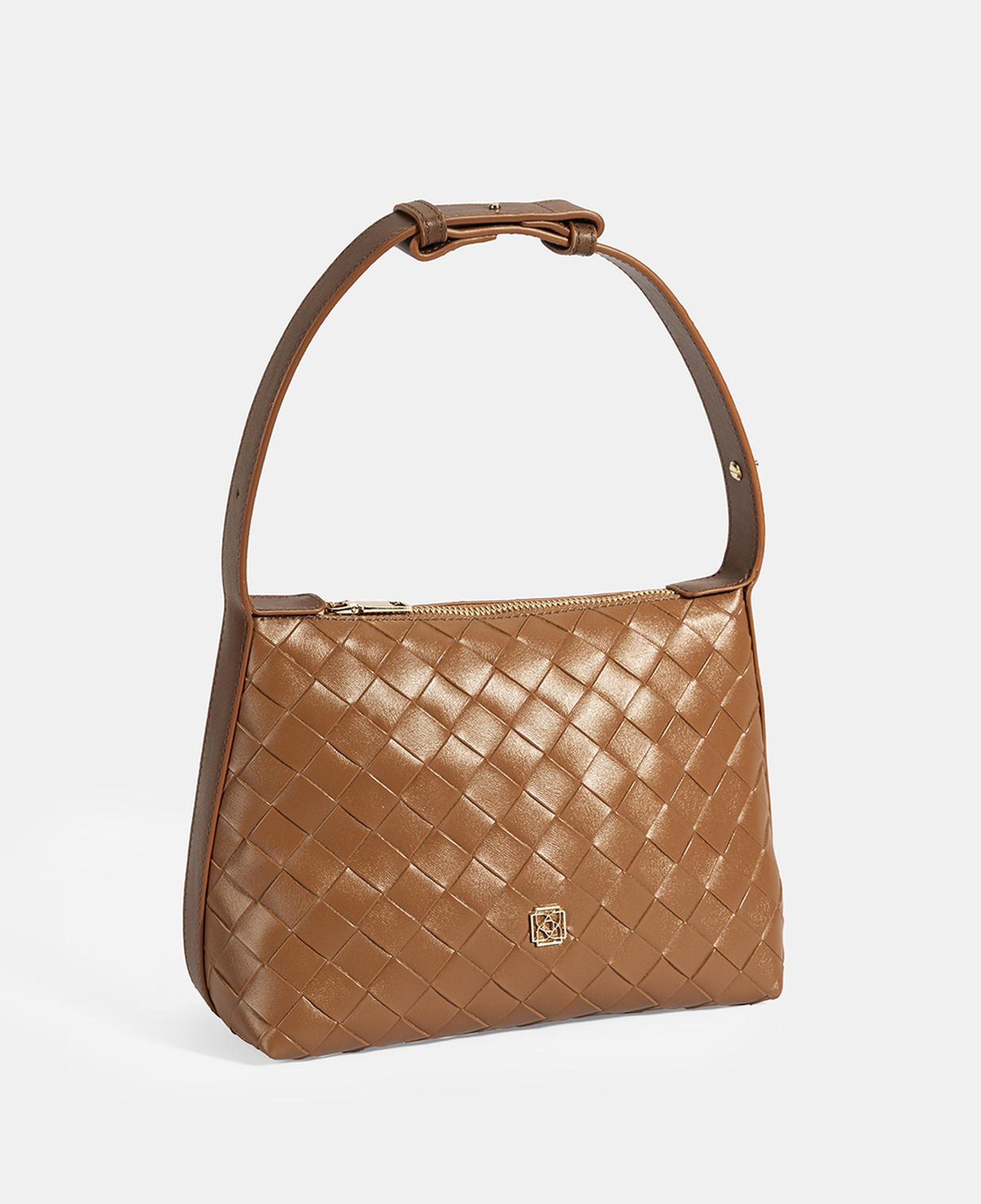 Kadın Taba Örgü Baskılı El Çantası