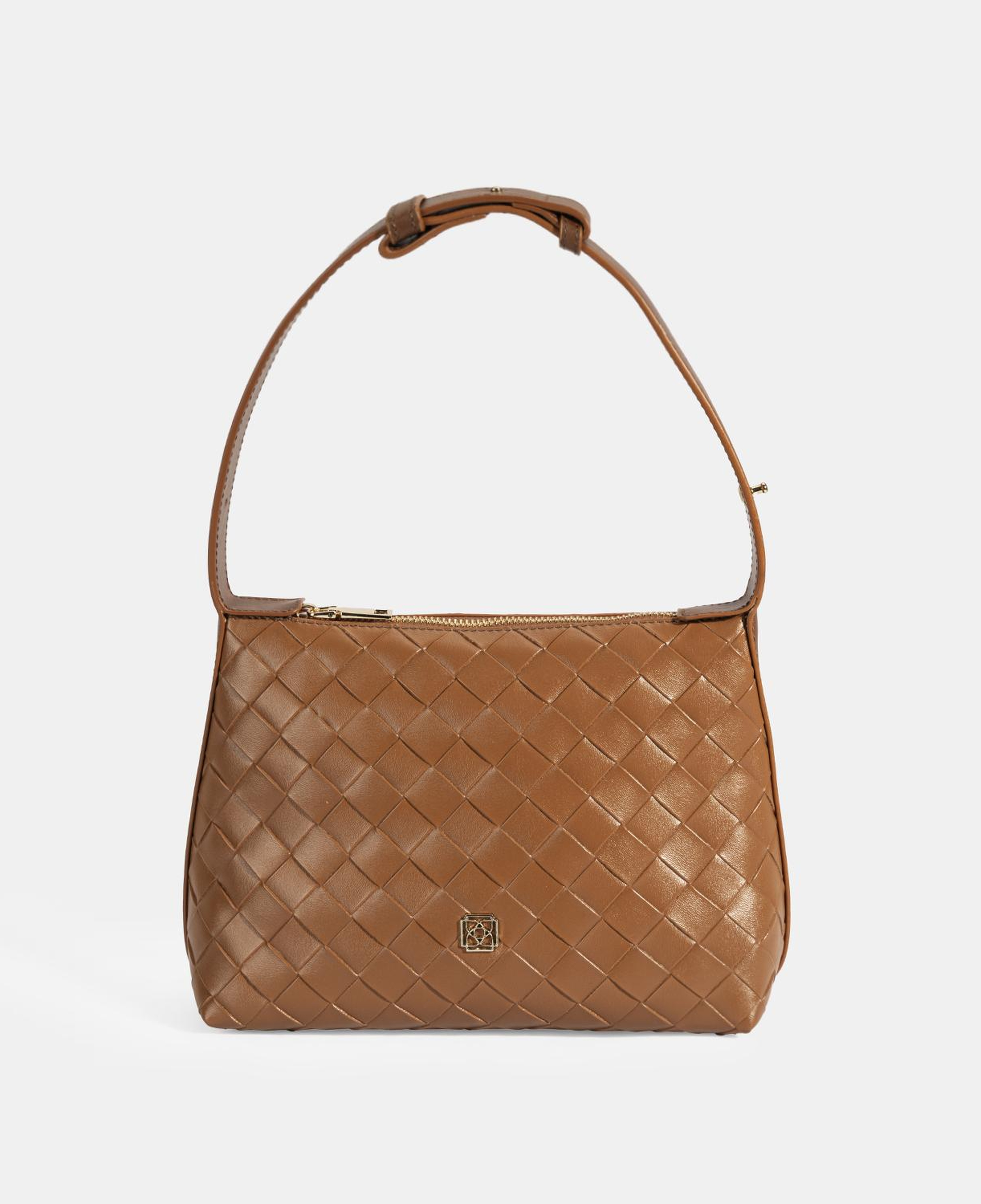 Kadın Taba Örgü Baskılı El Çantası