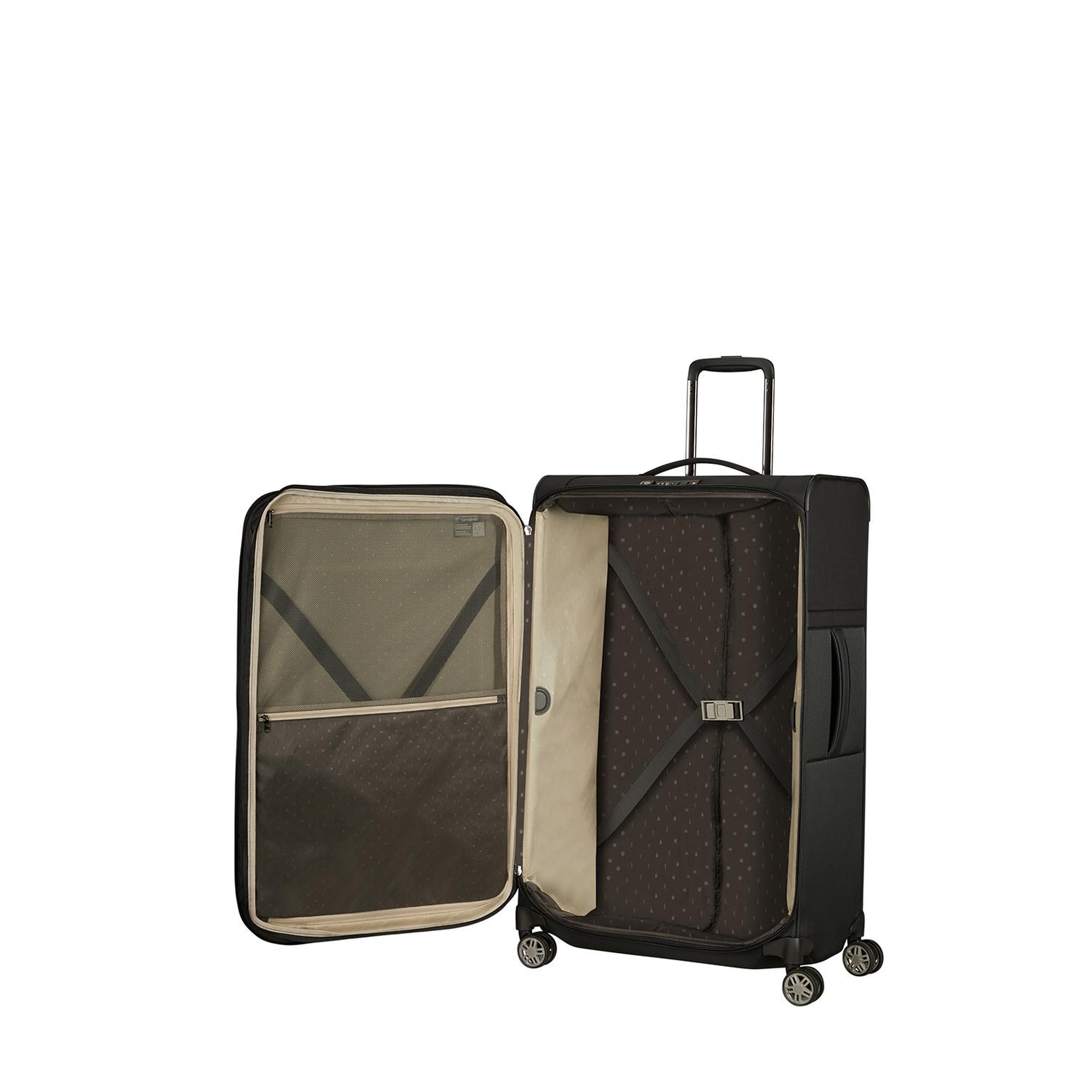 Samsonite Siyah Aırea - 4 Tekerlekli Spinner Körüklü Büyük Boy Valiz 78 Cm