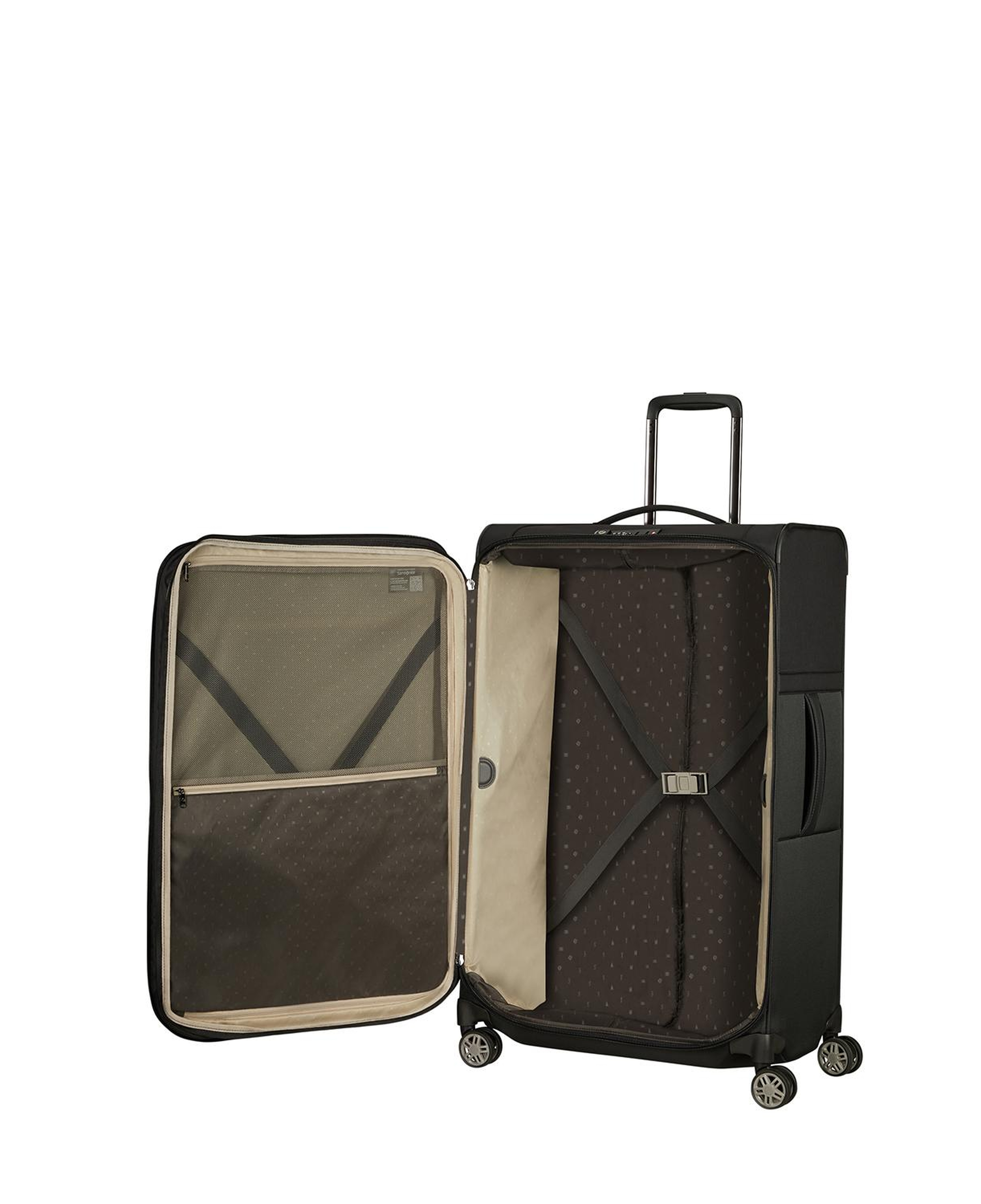 Samsonite Siyah Aırea - 4 Tekerlekli Spinner Körüklü Büyük Boy Valiz 78 Cm