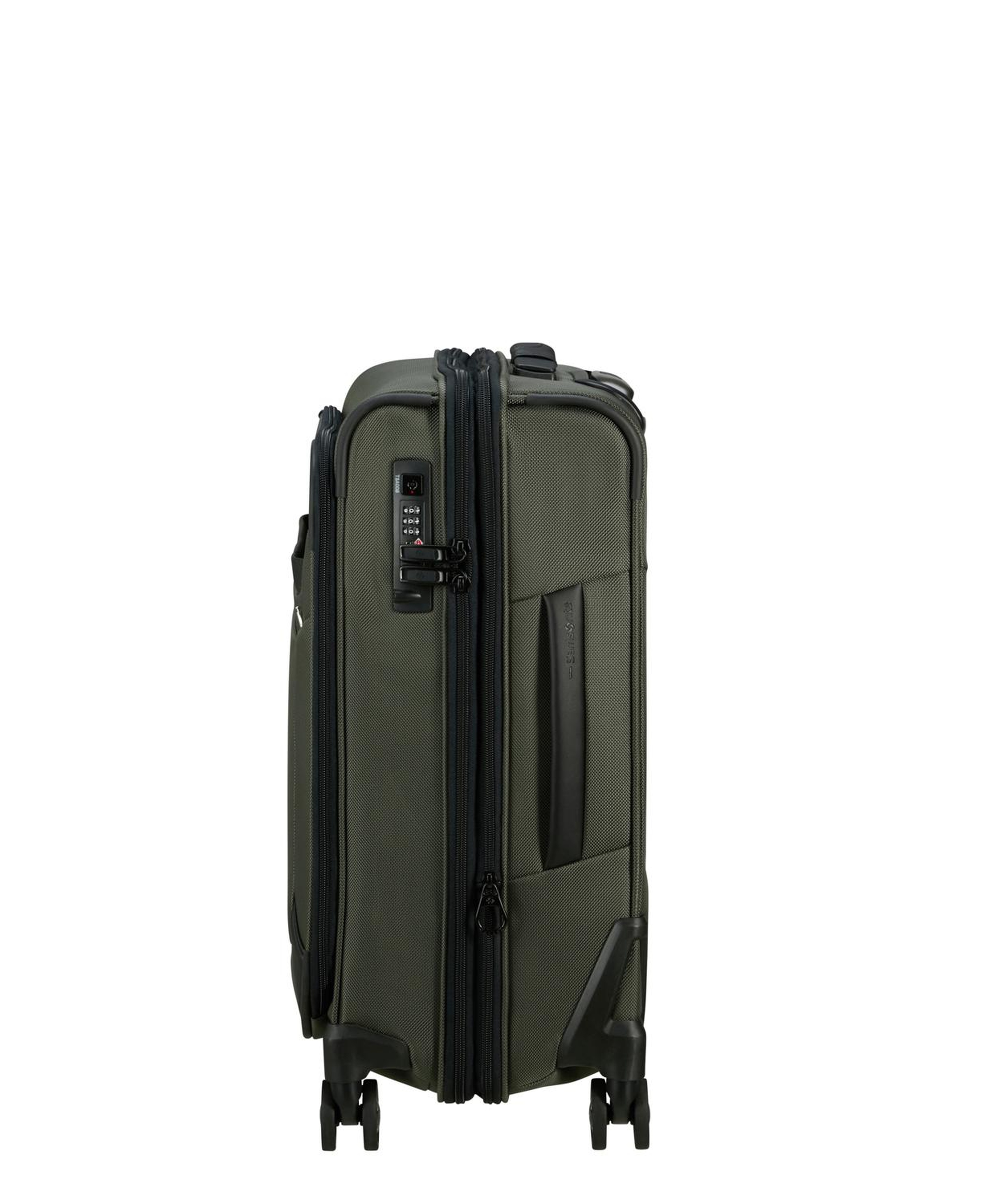 Samsonite Yeşil Pro-Dlx-6 Spinner - Körüklü 4 Tekerlekli Kabin Boy Valiz 55 cm
