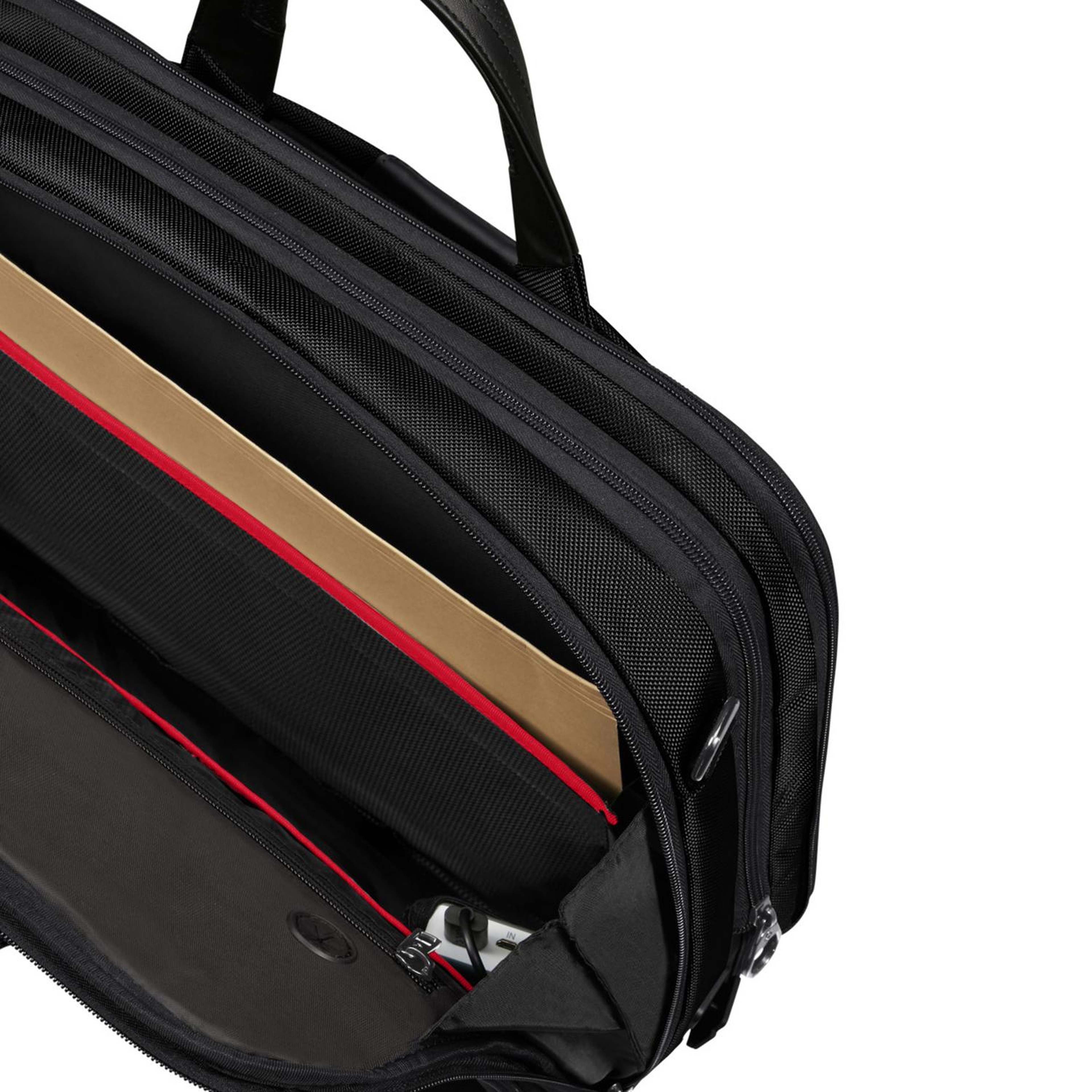 Samsonite Siyah Pro-Dlx 6 - Körüklü Evrak/Laptop Çantası