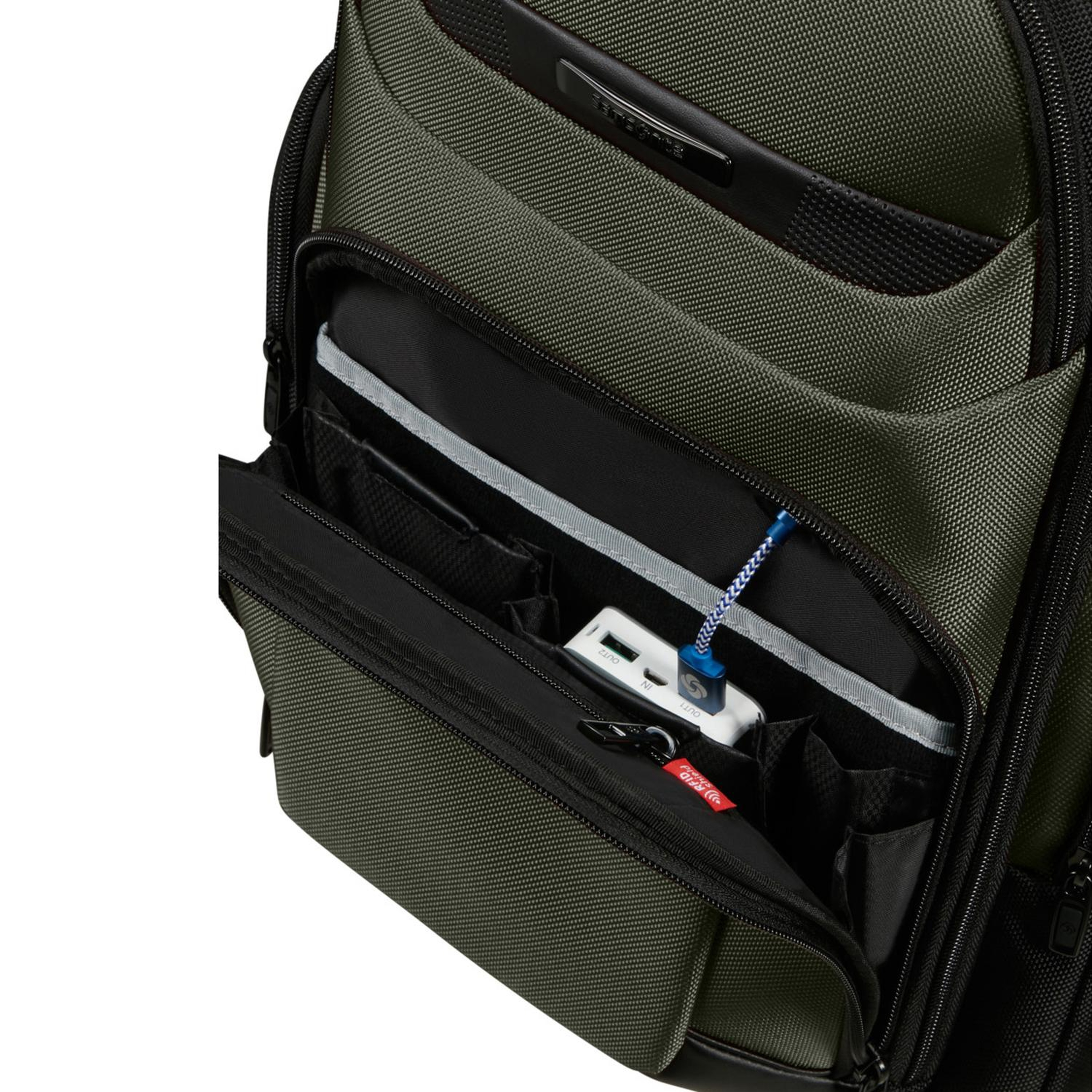 Samsonite Yeşil Pro-DLX 6 - Körüklü Sırt Çantası 15.6"