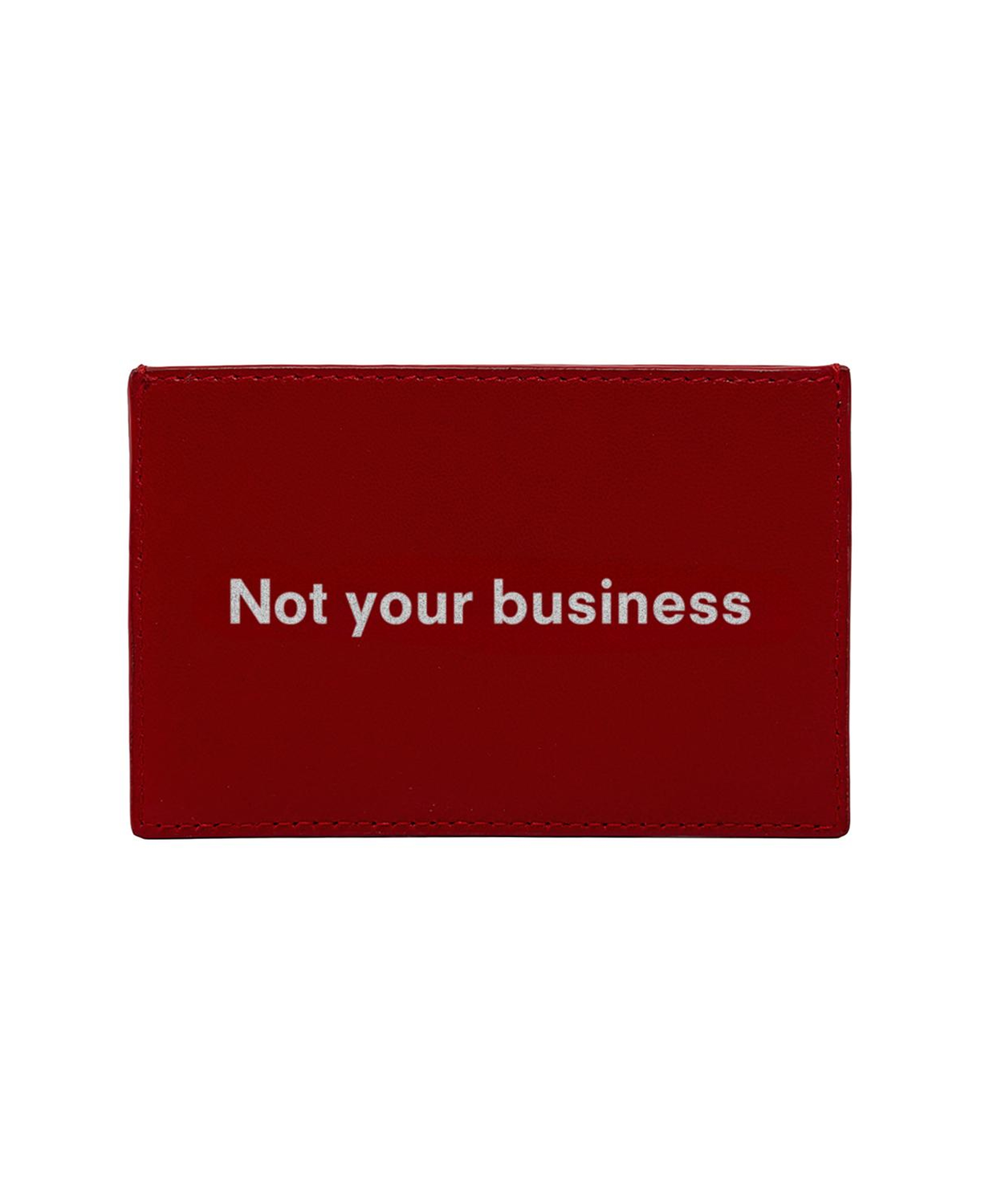 Not Your Business KeinxDesa Kırmızı Deri Kartlık