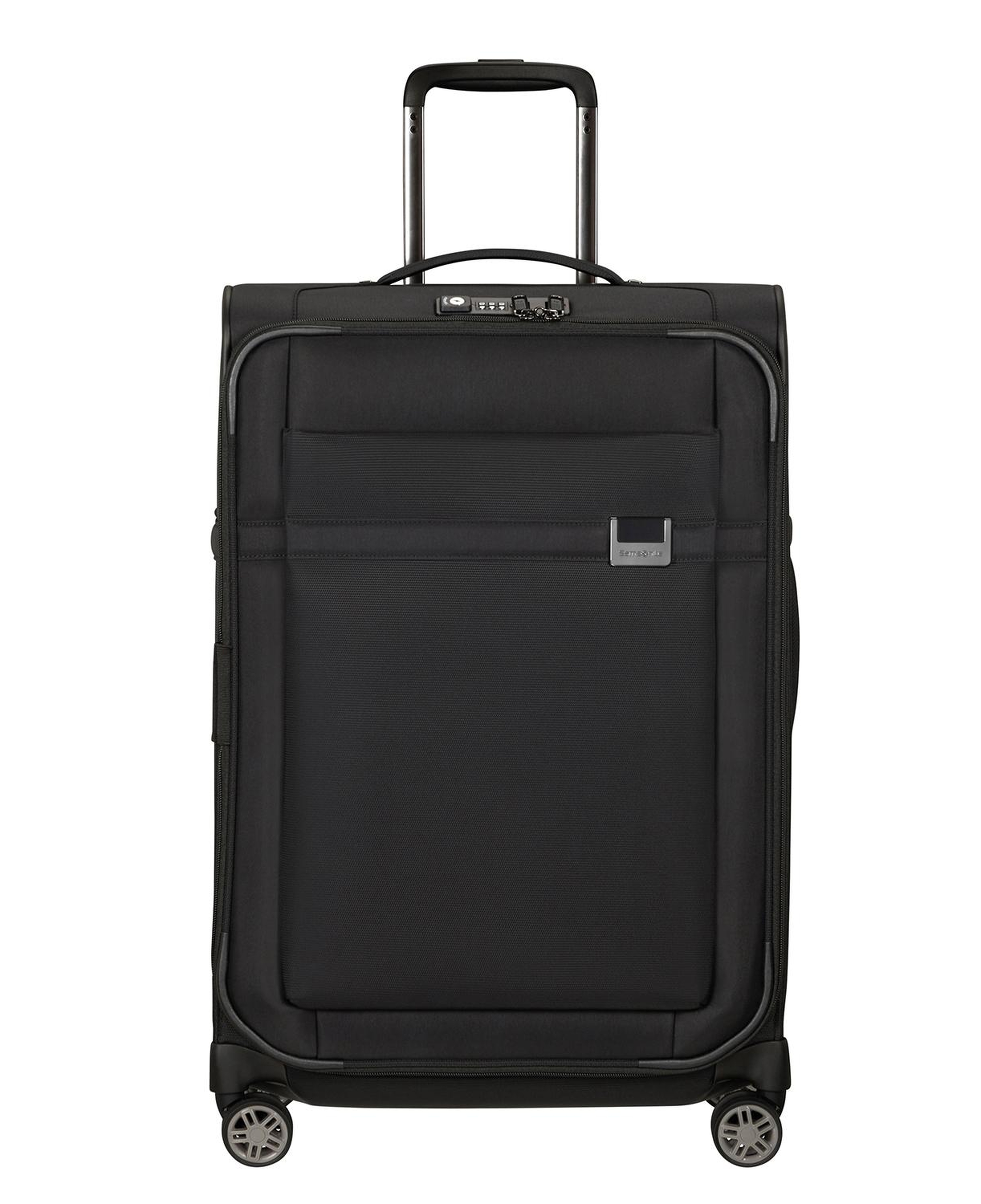 Samsonite Siyah Aırea - 4 Tekerlekli Spinner Körüklü Orta Boy Valiz 67 Cm