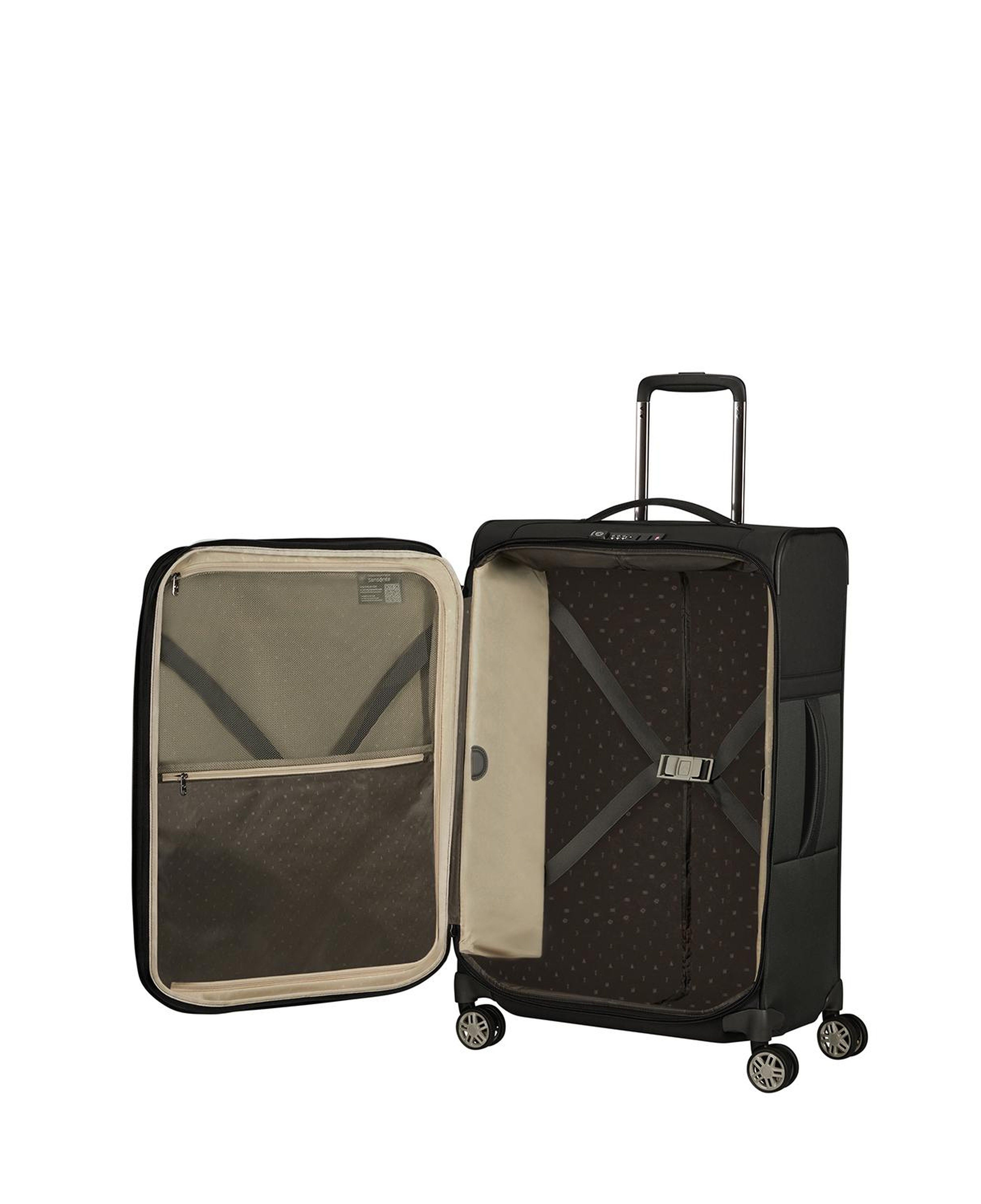 Samsonite Siyah Aırea - 4 Tekerlekli Spinner Körüklü Orta Boy Valiz 67 Cm