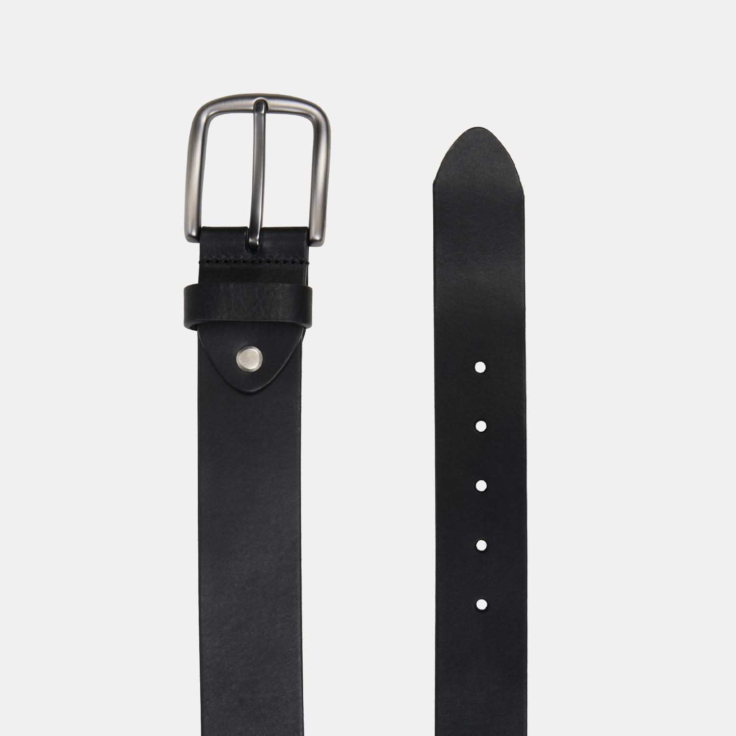 Erkek Siyah Spor Deri Kemer