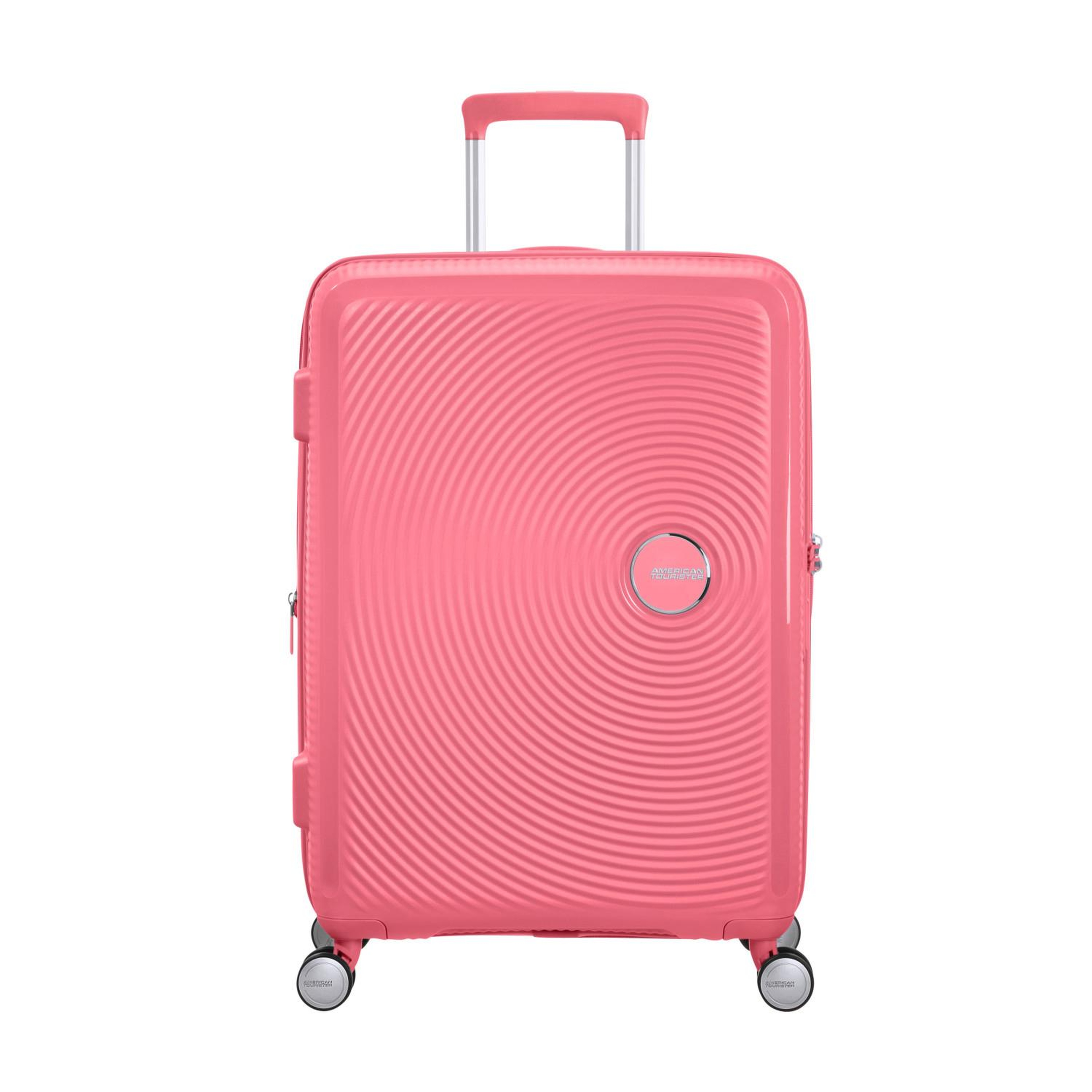 American Tourister Pembe Soundbox - Körüklü 67 cm Orta Boy Sert Valiz