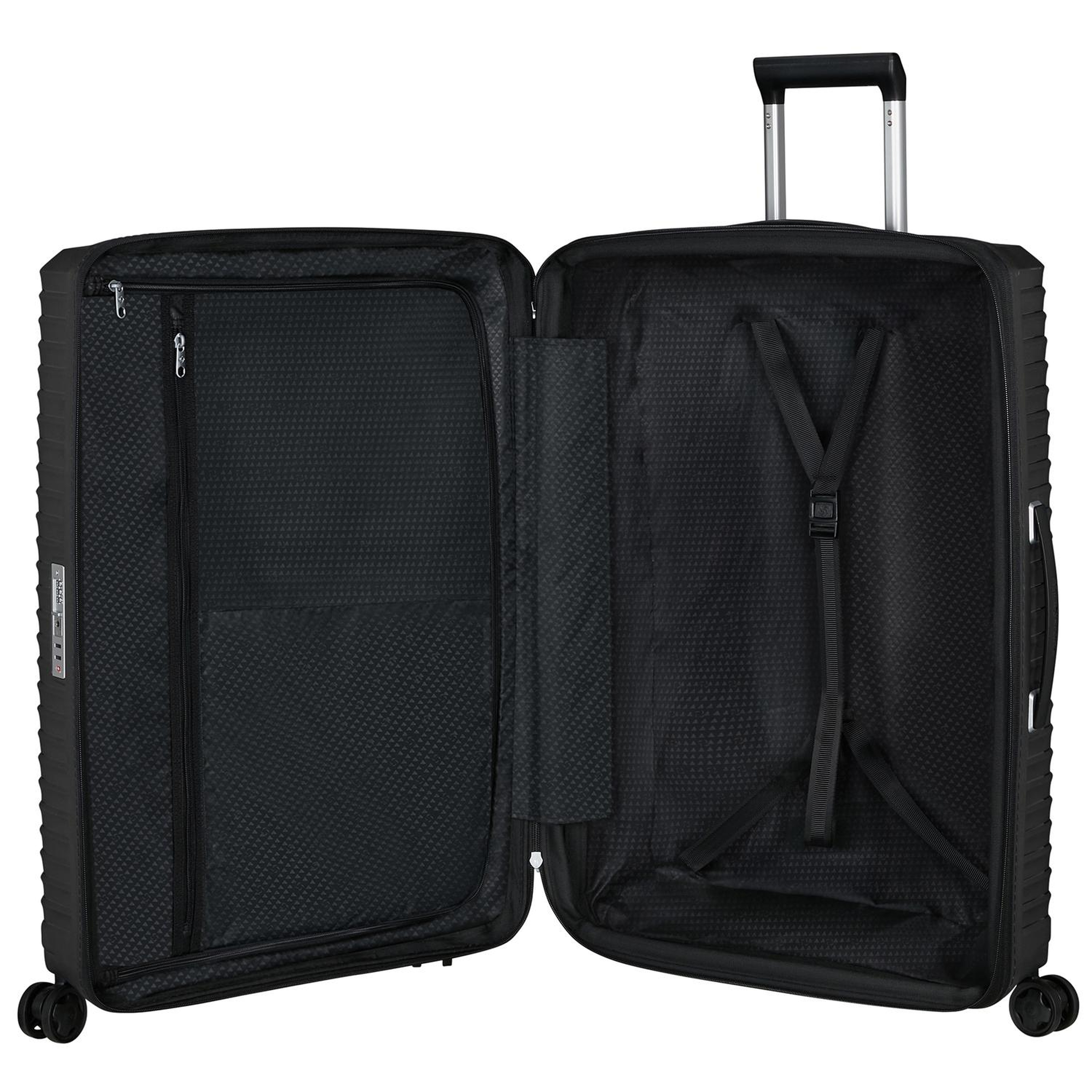 Samsonite Siyah Upscape Spinner Körüklü 81/30 Ekstra Büyük Boy Valiz
