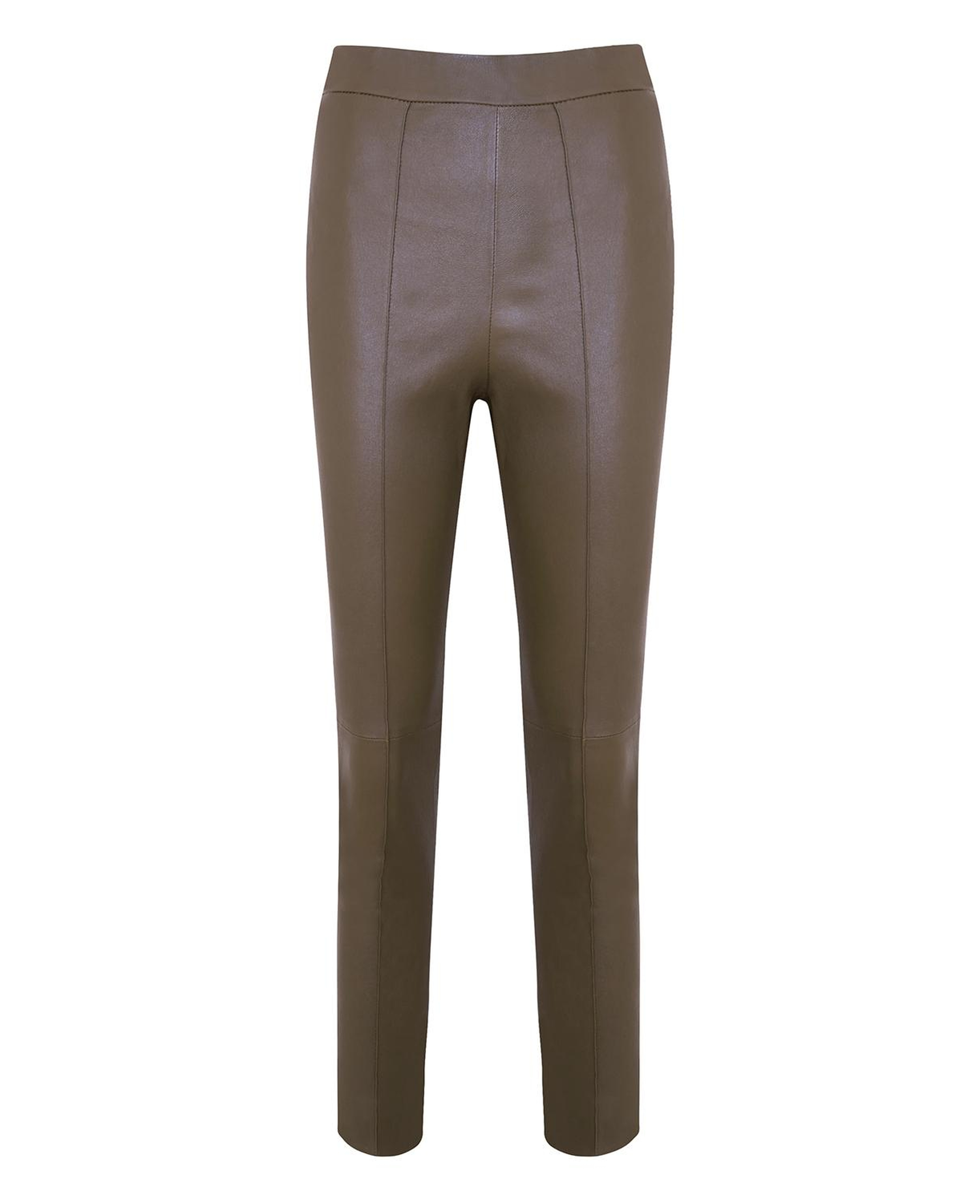 Molly Yeşil Kadın Deri Pantolon