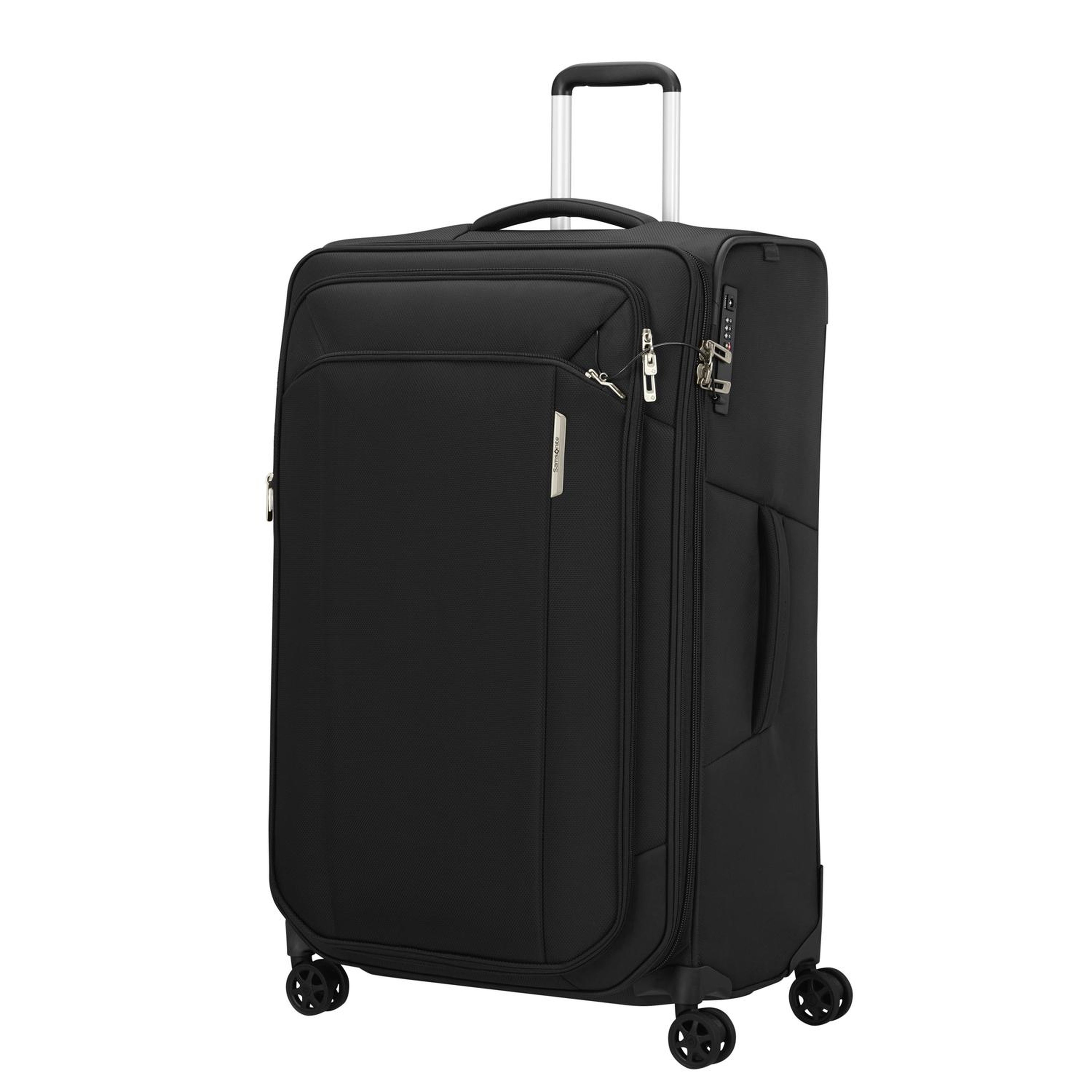 Samsonite Siyah Spinner Respark - Körüklü 79/29 Büyük Boy Valiz