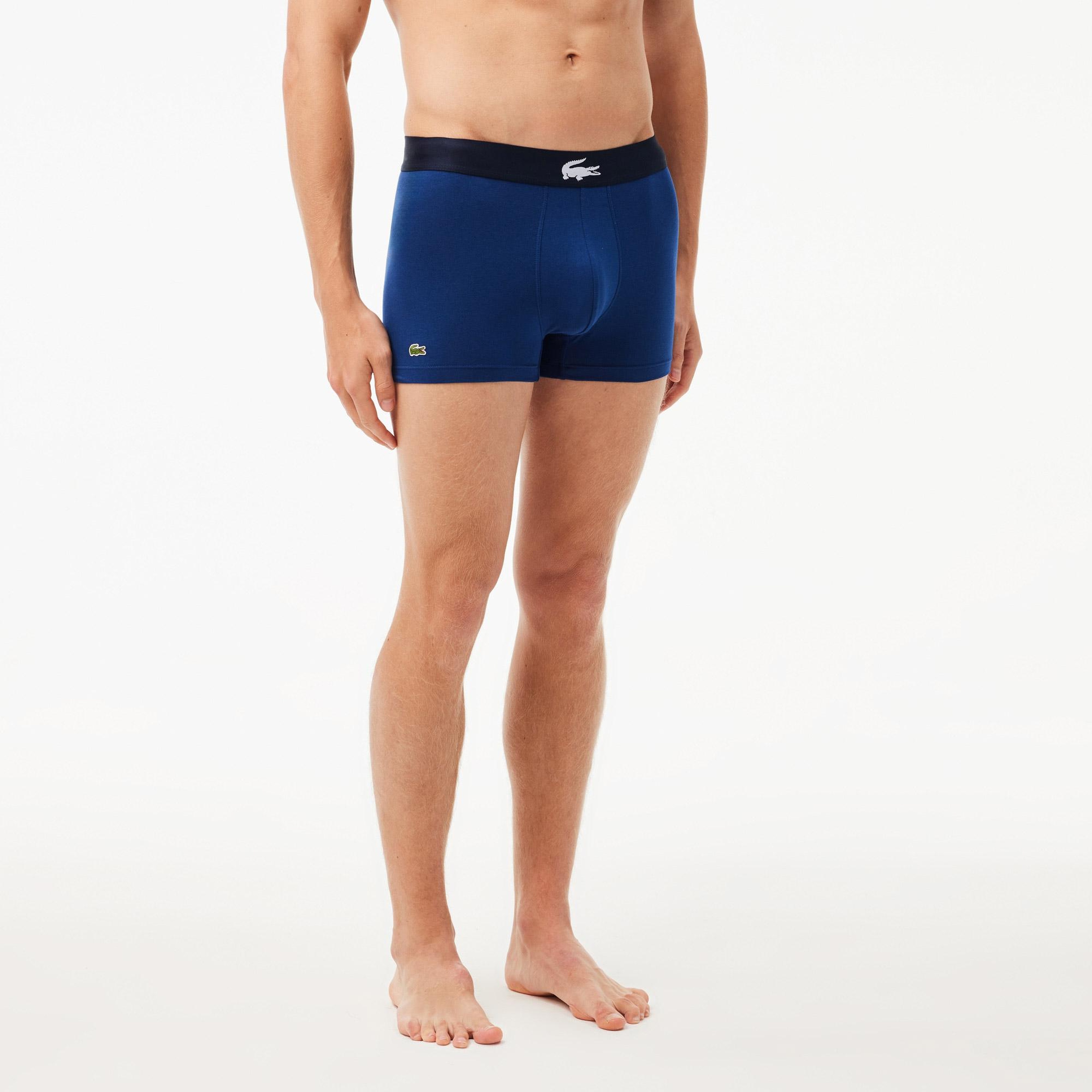 Lacoste Erkek 3'lü Lacivert Boxer