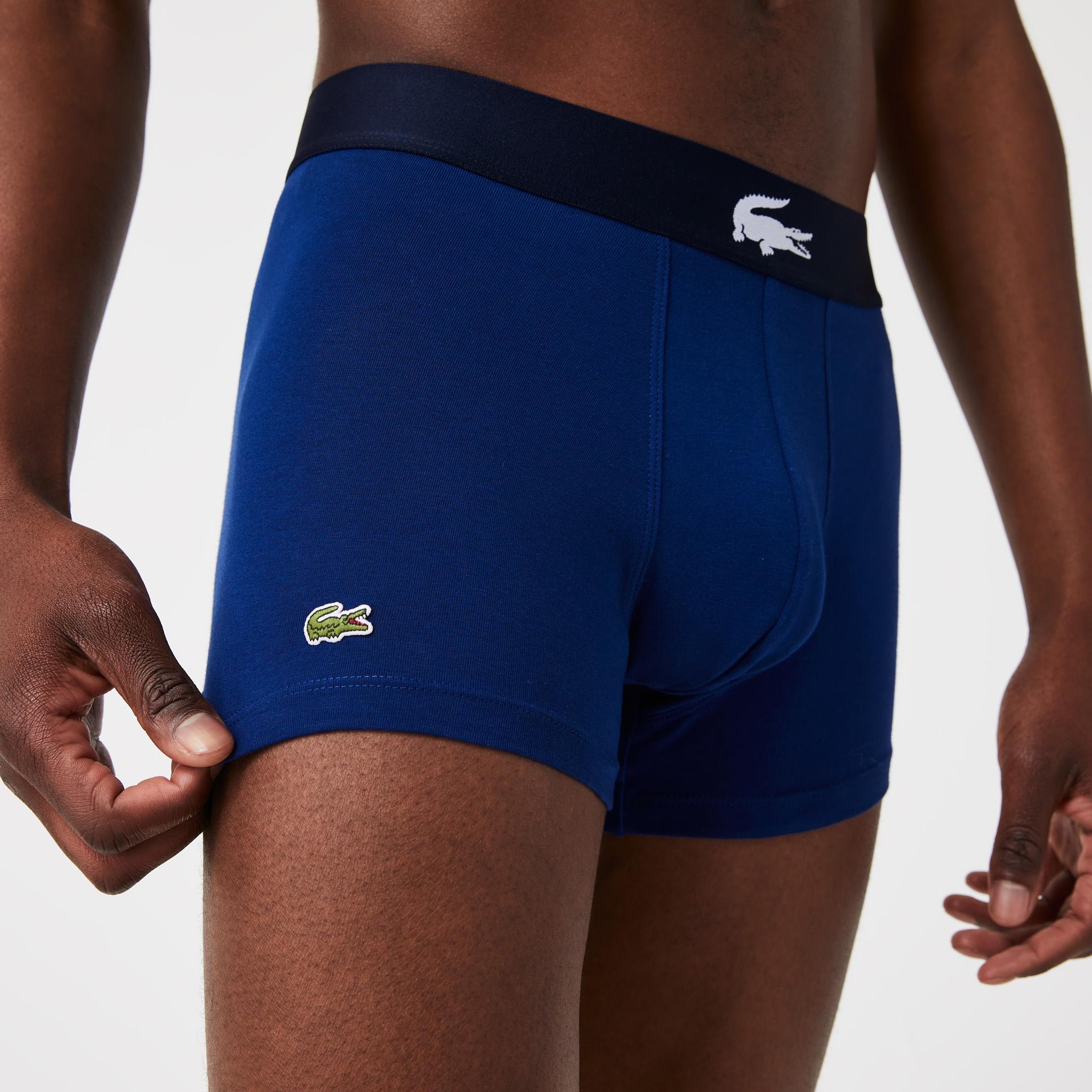 Lacoste Erkek 3'lü Lacivert Boxer