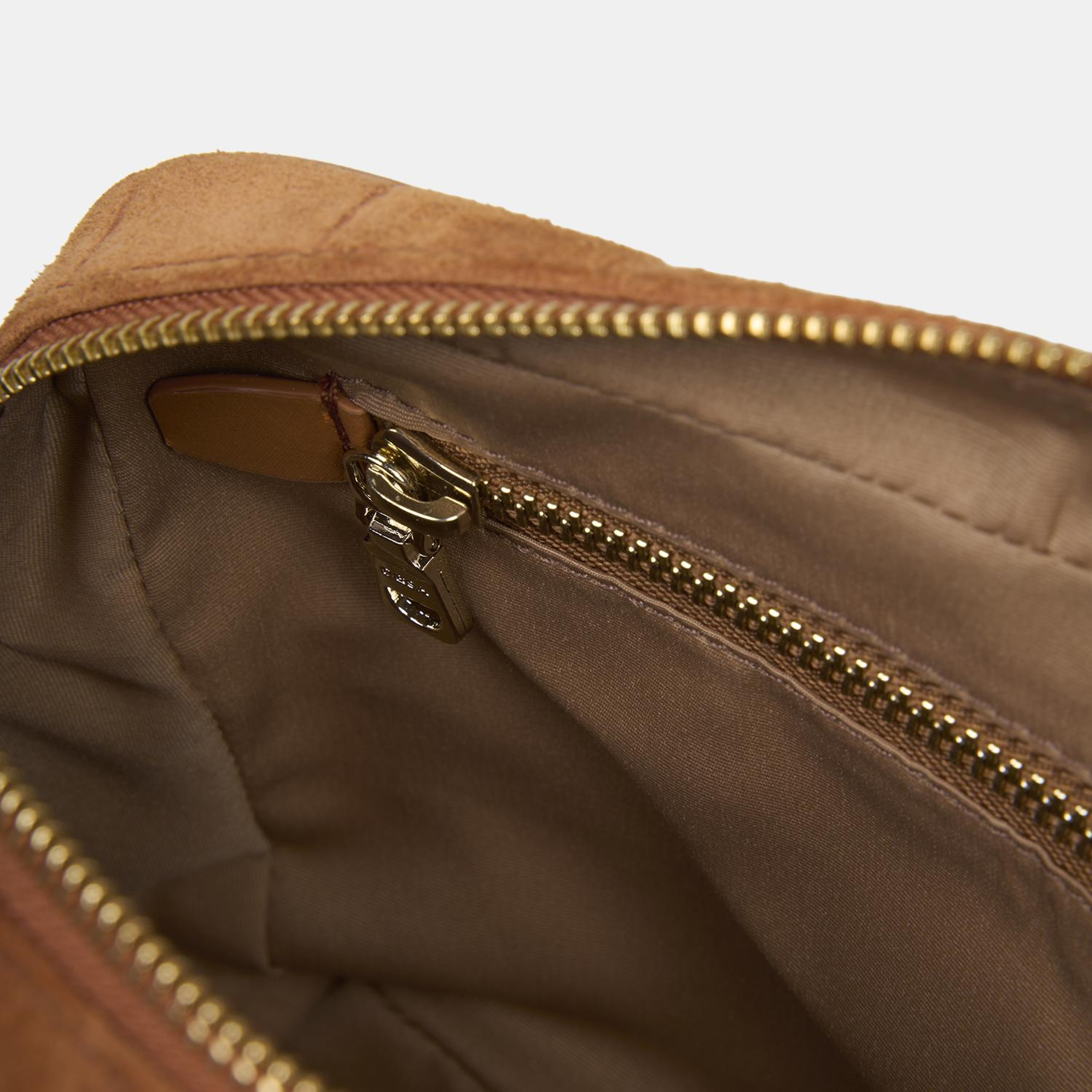 Kadın Turuncu Ayarlanabilir Omuz Askılı Süet Deri El Çantası