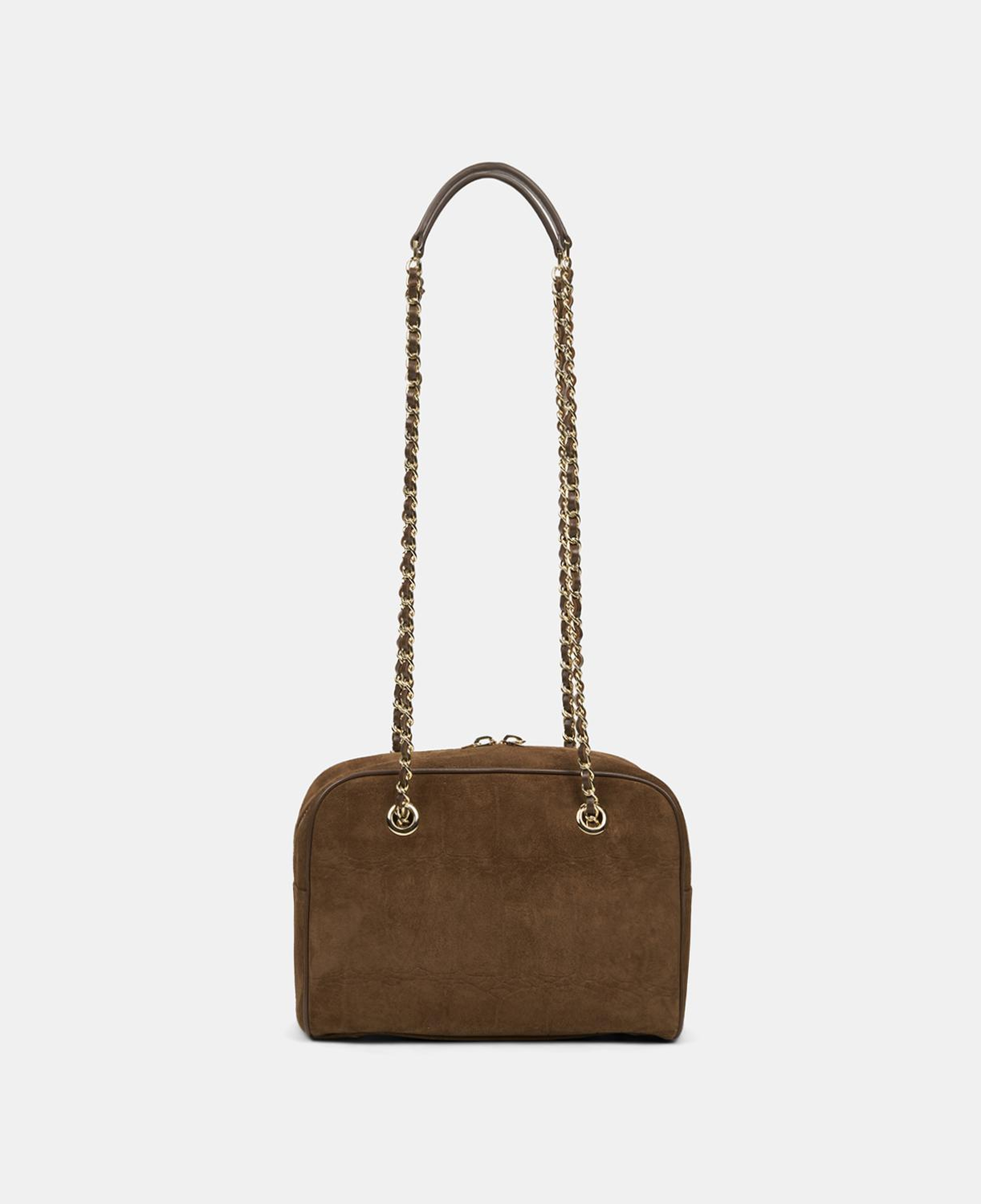 Kadın Vizon Zincir Askılı Süet Deri Omuz Çantası