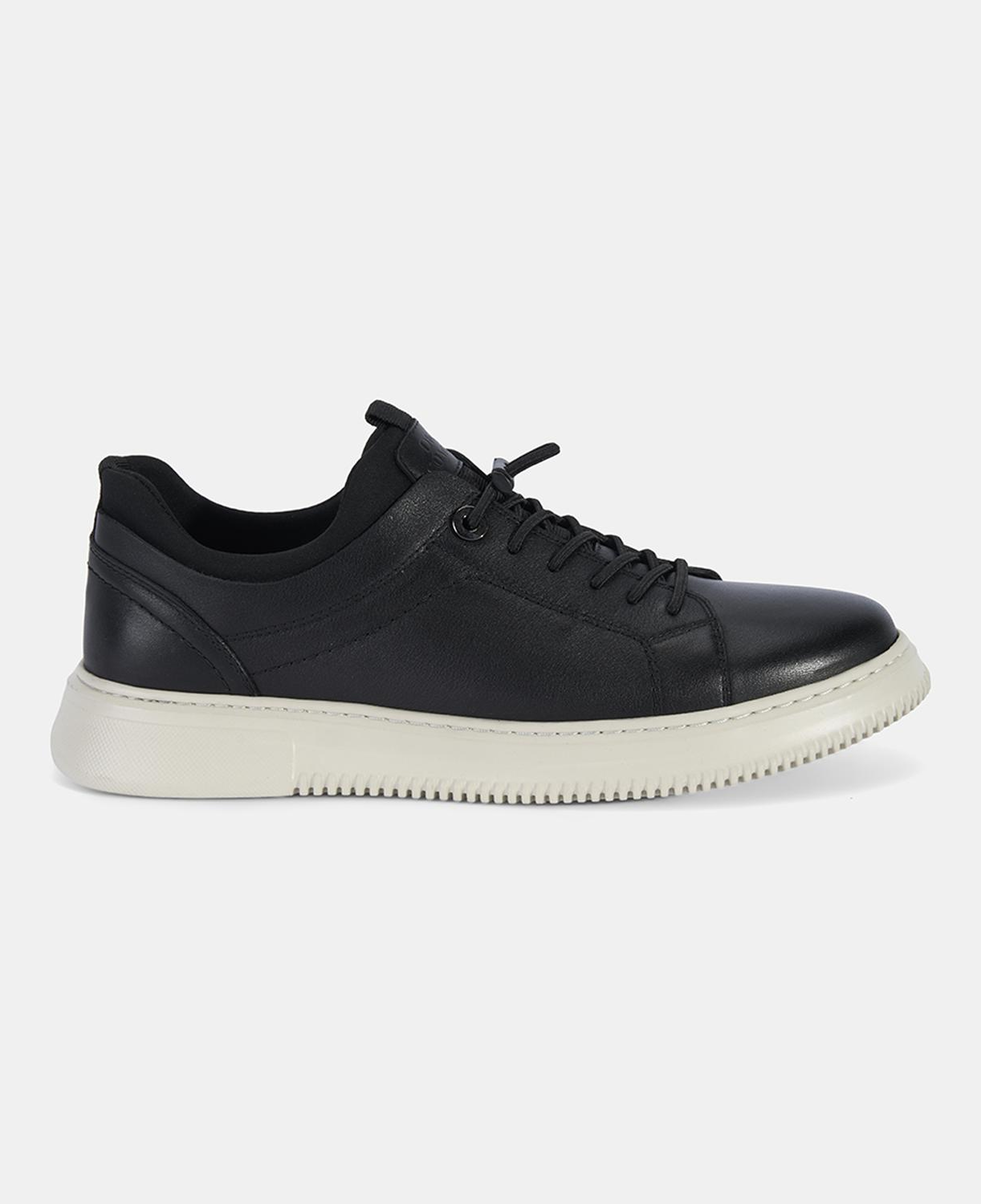 Erkek Siyah DesaComfort Deri Sneaker