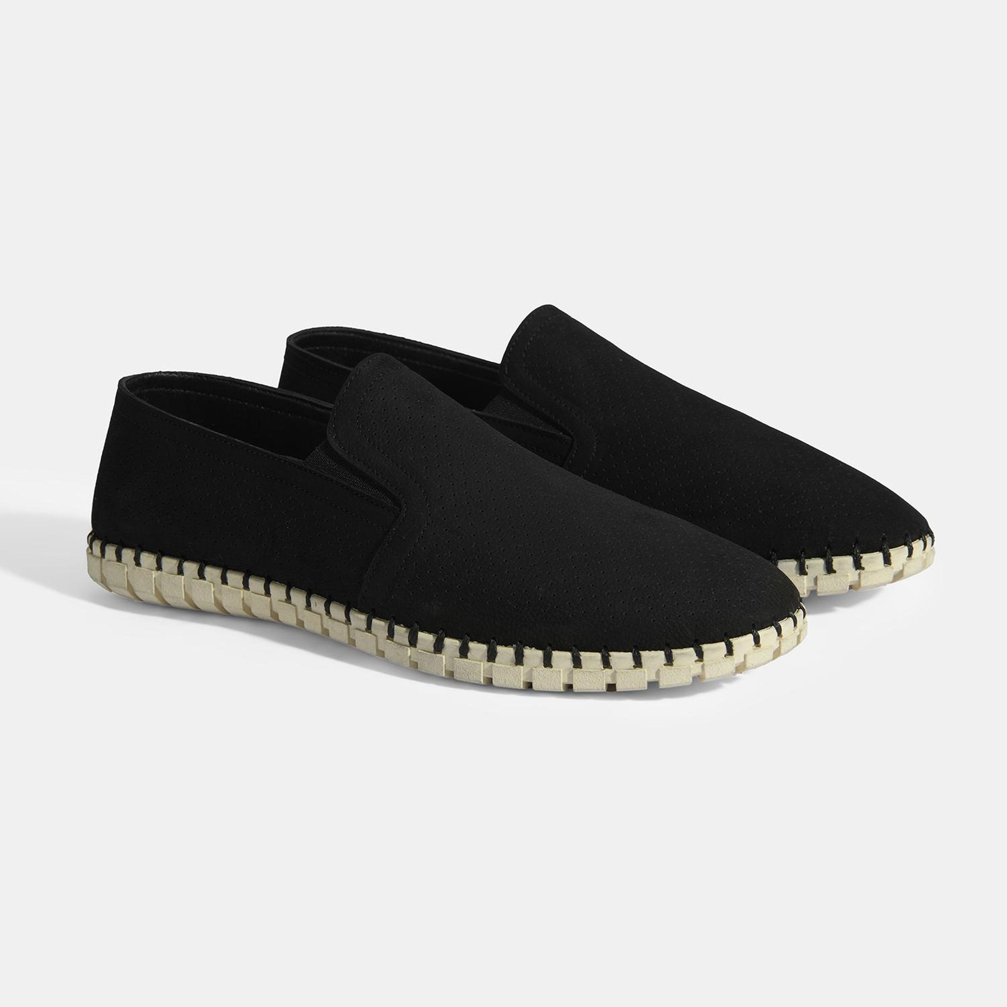 Dislina Siyah Erkek Deri Slip-On Günlük Ayakkabı