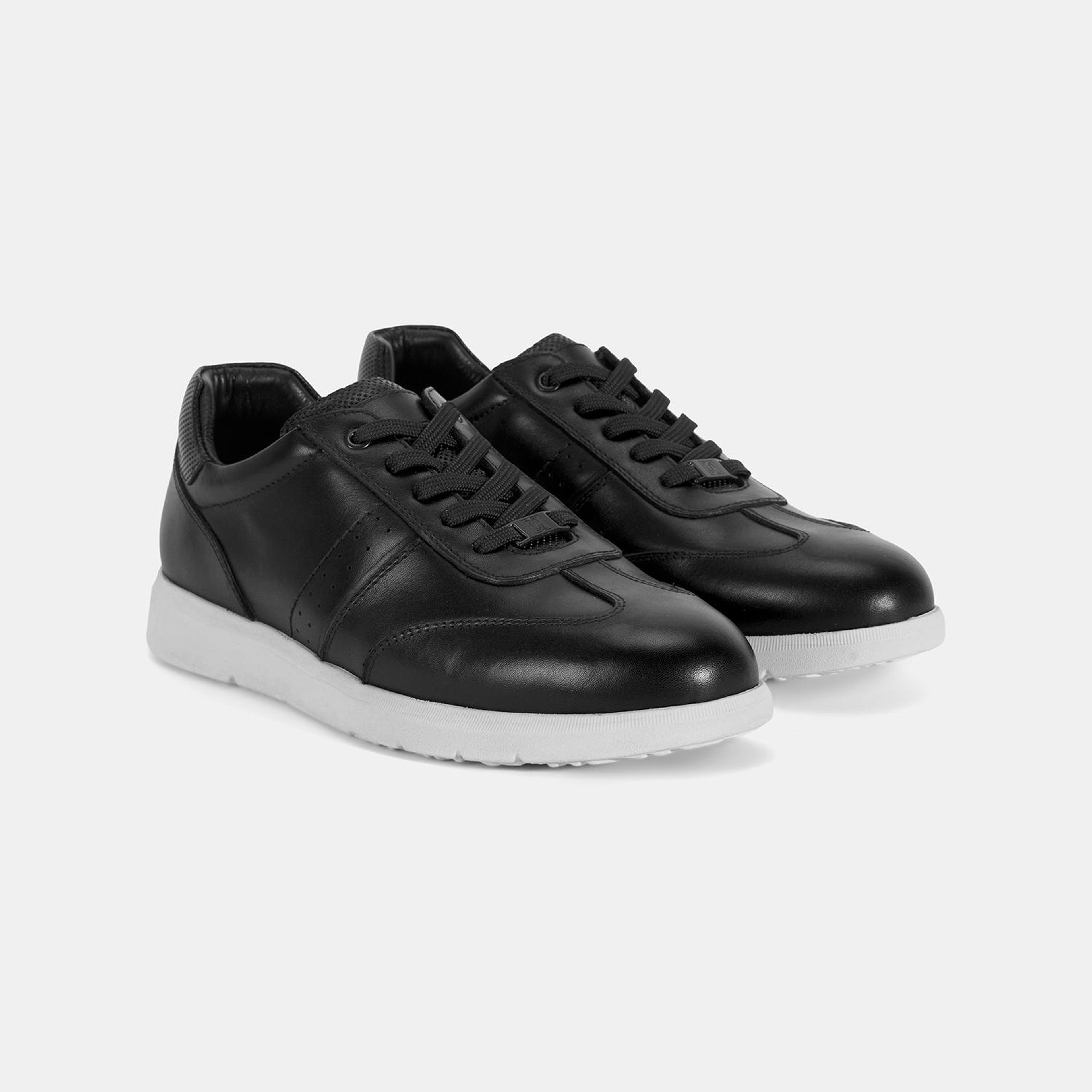 Erkek Siyah DesaComfort Deri Sneaker