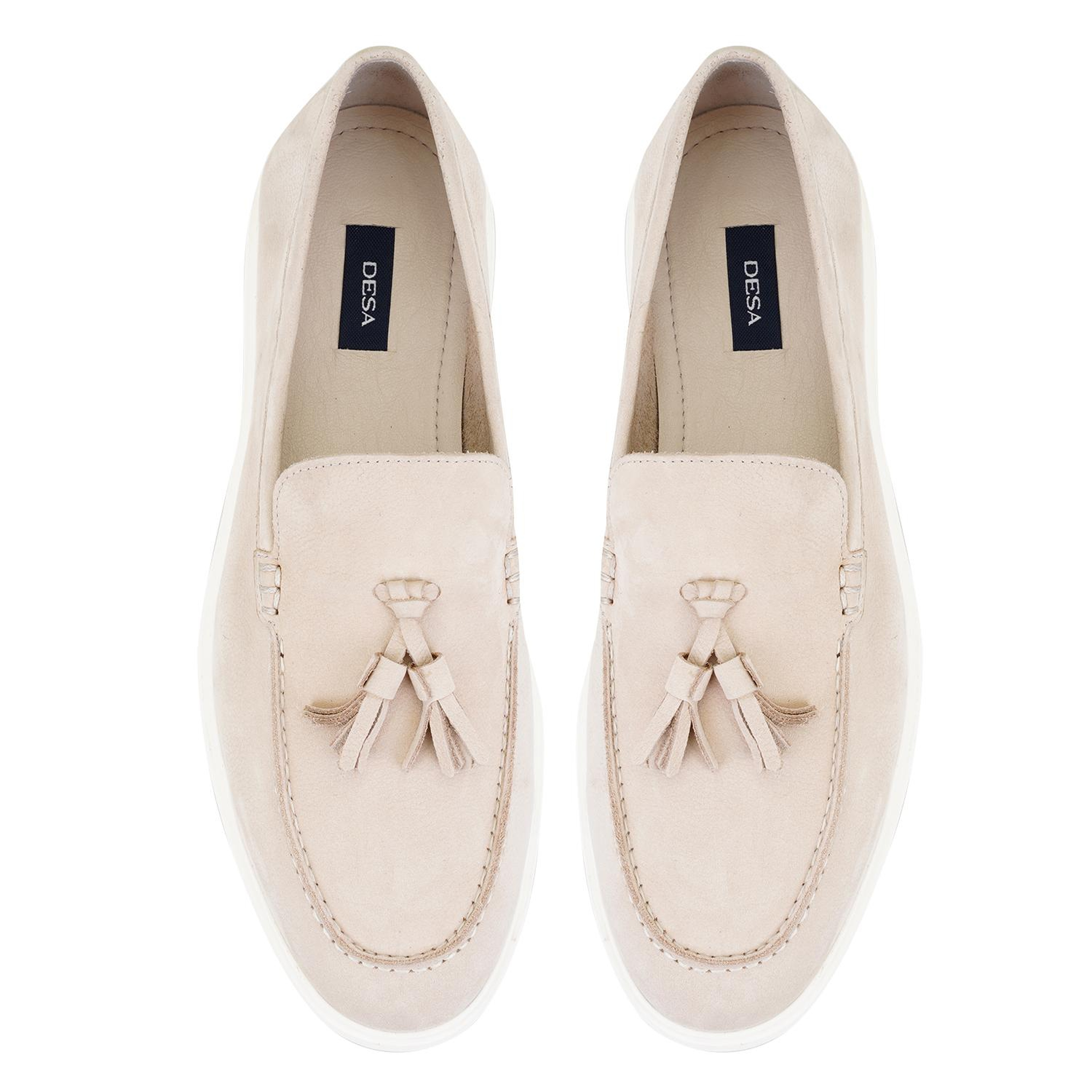 Miles Bej Erkek Nubuk Deri Loafer