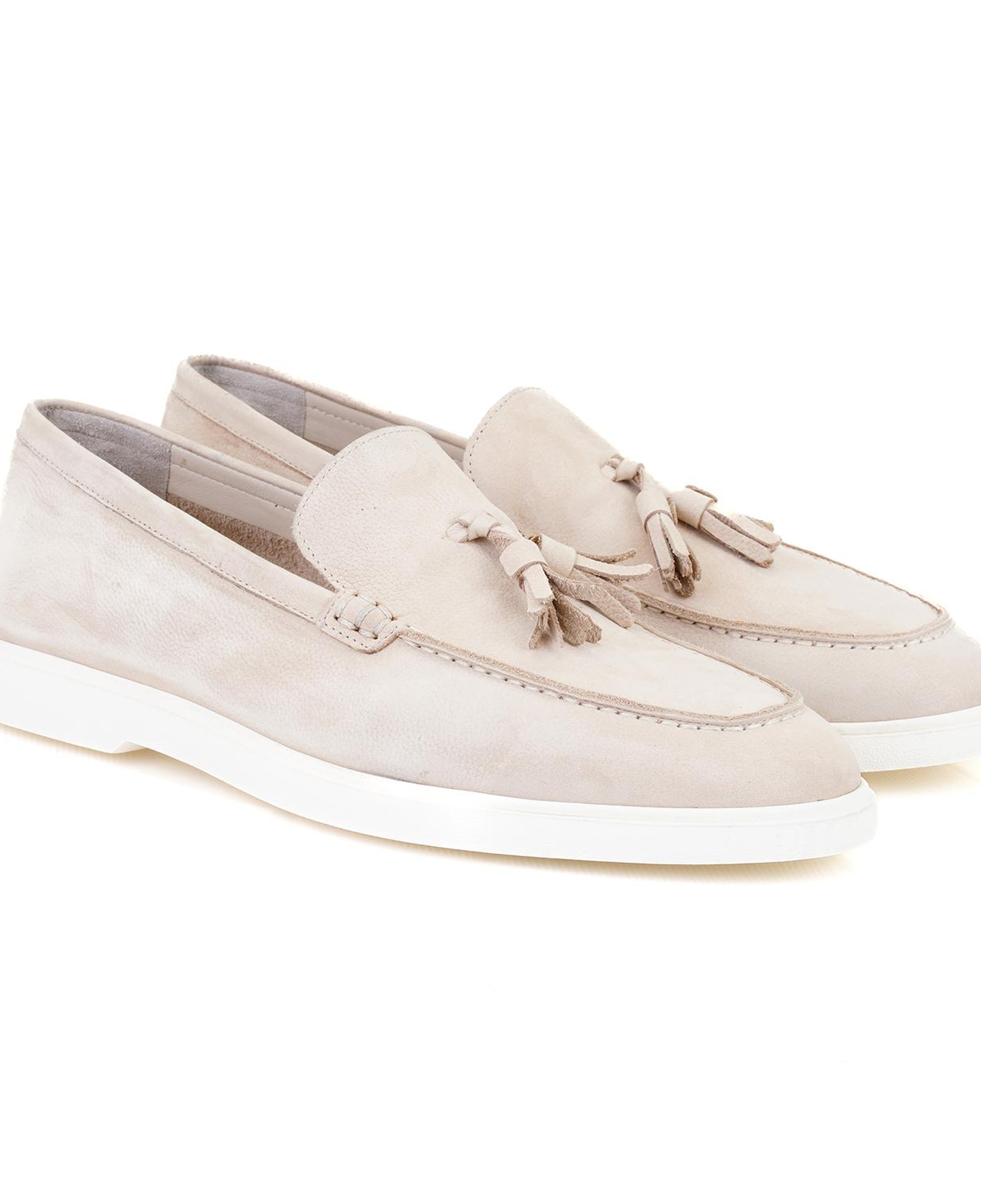 Miles Bej Erkek Nubuk Deri Loafer