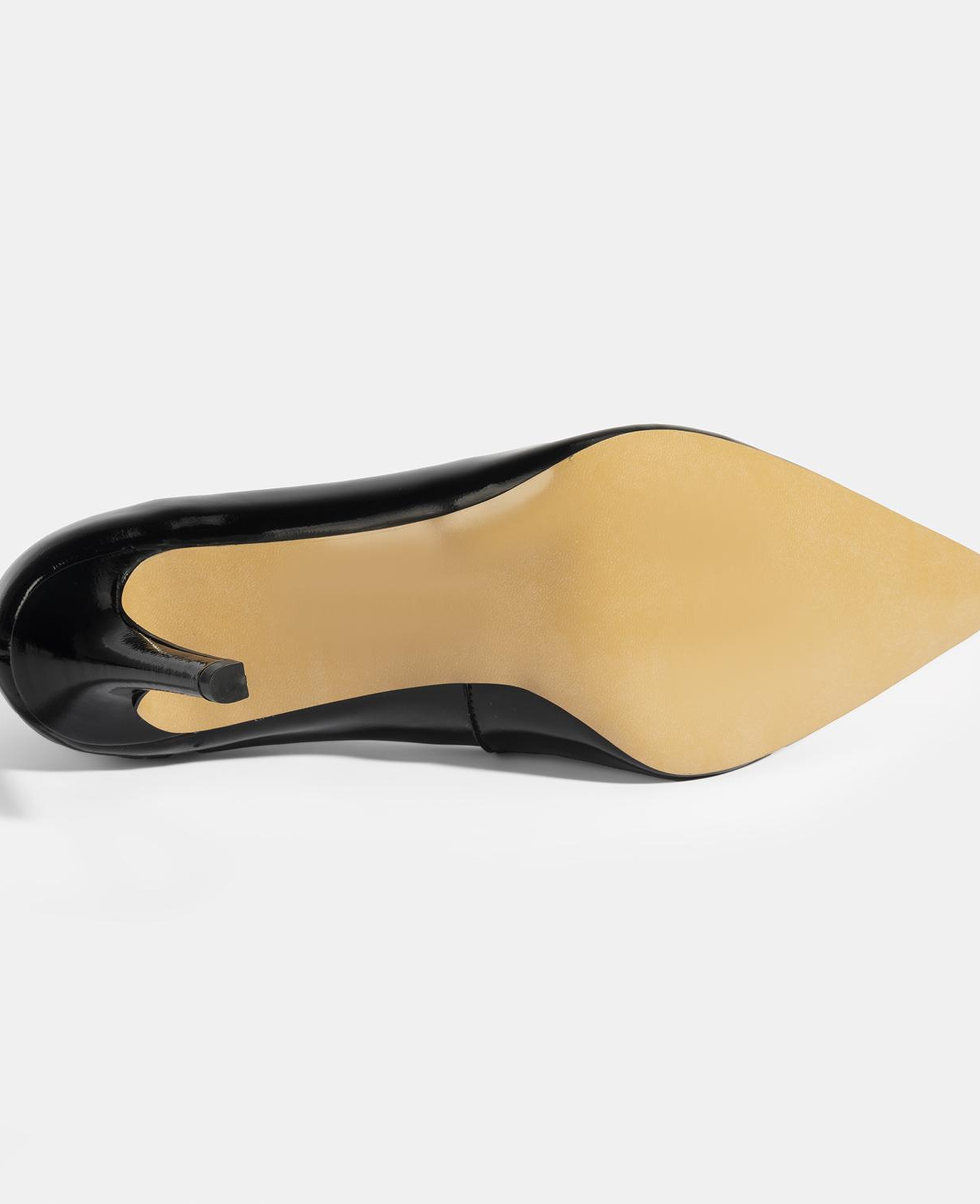 Kadın Siyah Rugan Topuklu Ayakkabı