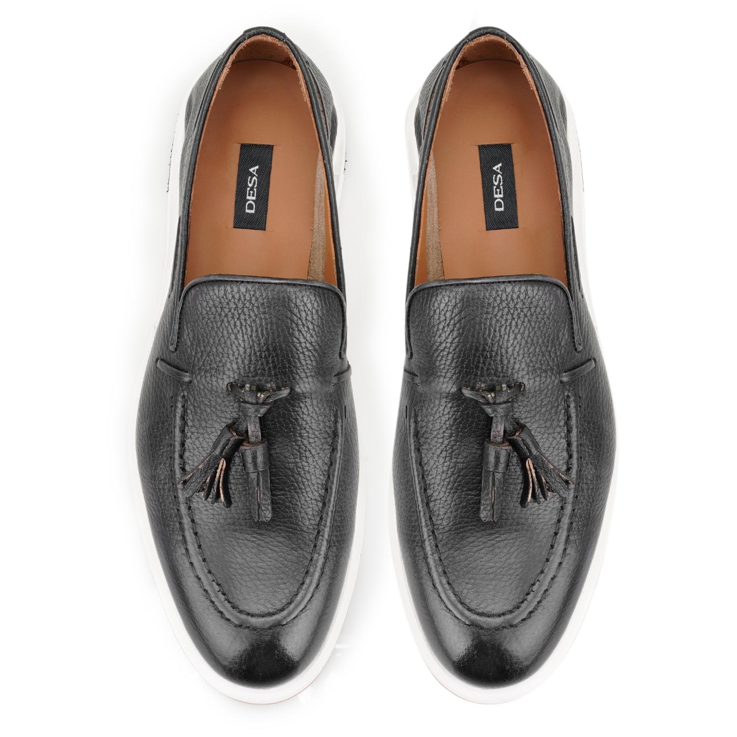 Dania Siyah Erkek Deri Günlük Ayakkabı