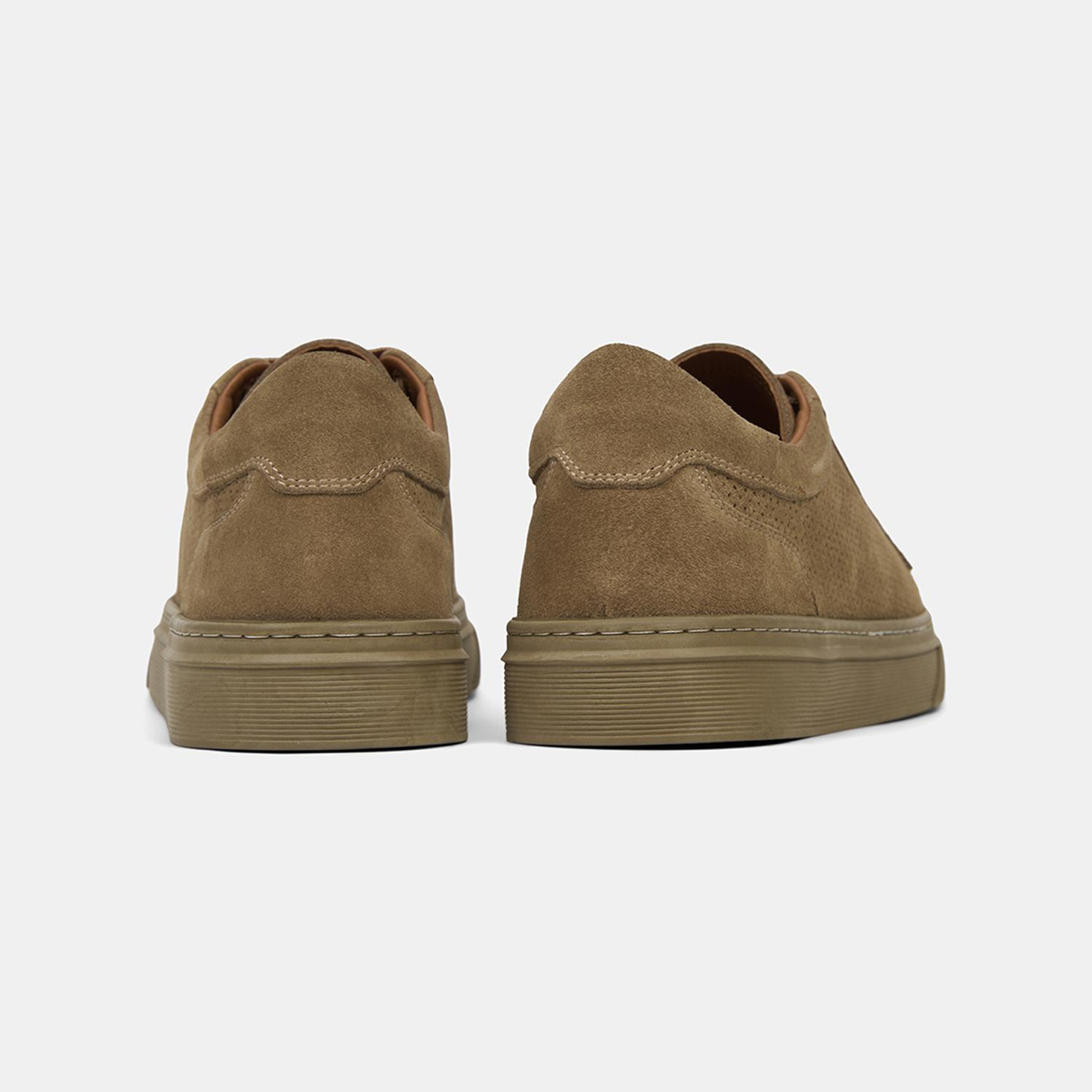 Erkek Bej Bağcıklı Süet Spor Ayakkabı