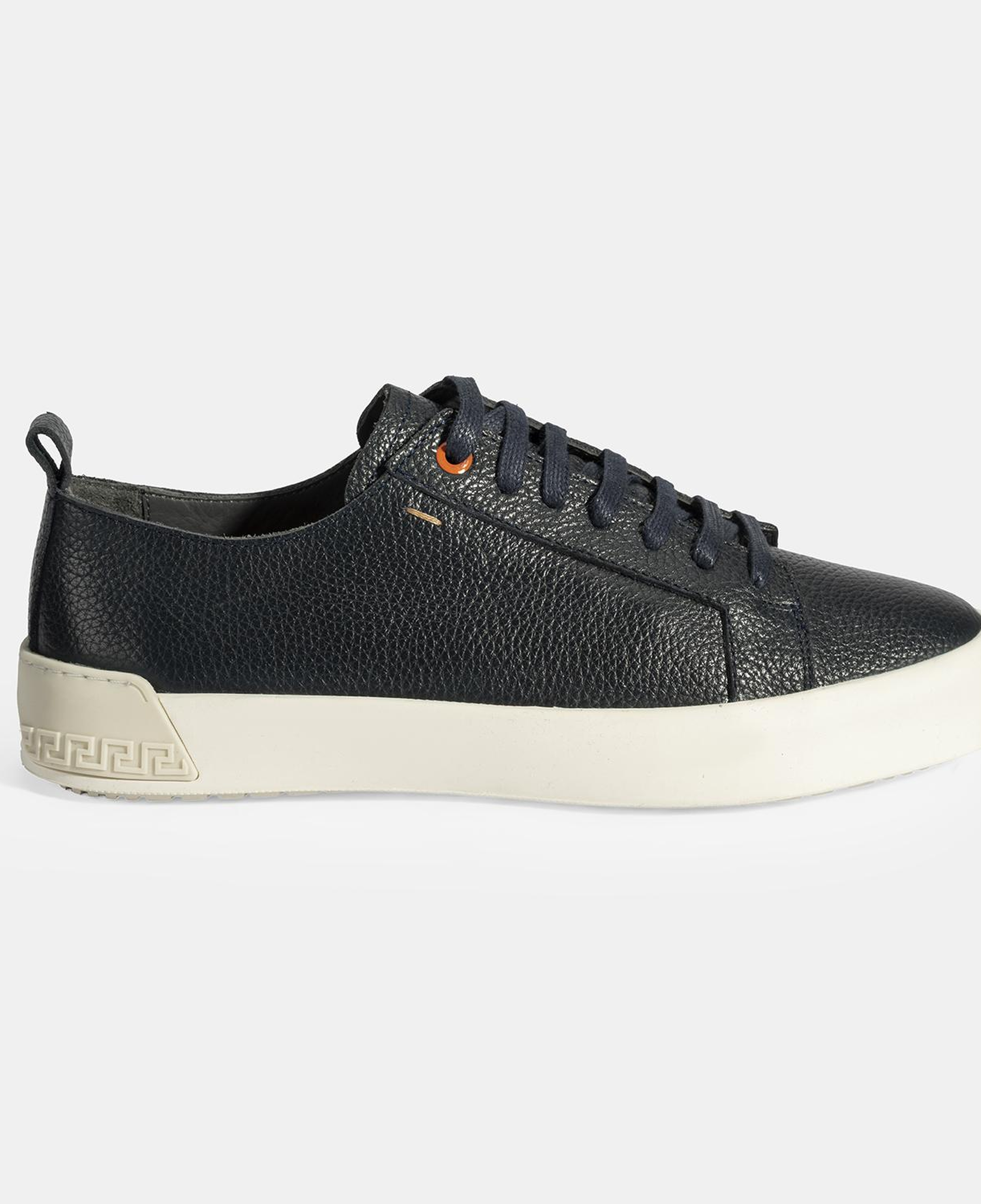 Erkek Lacivert Bağcıklı Deri Günlük Ayakkabı