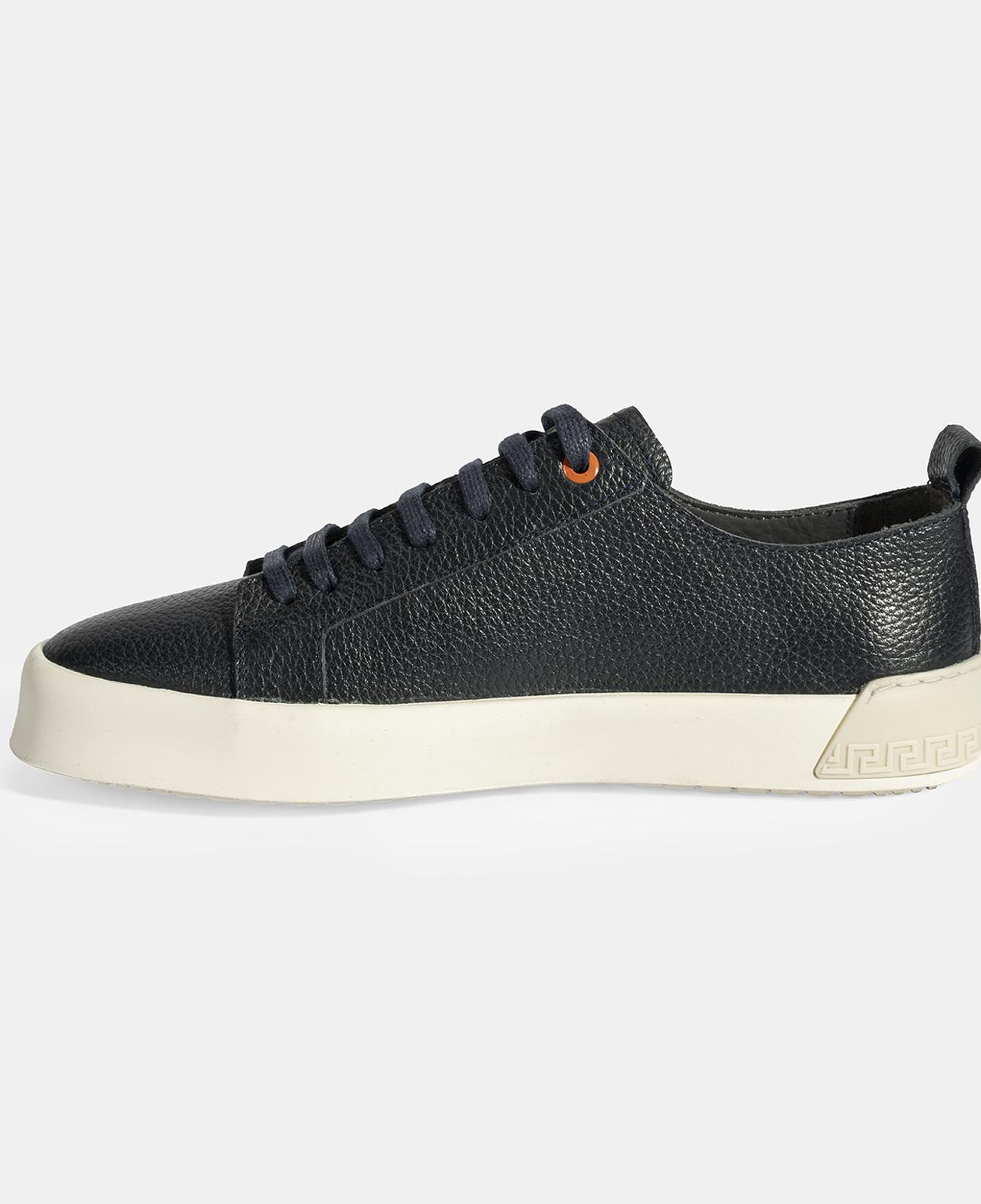 Erkek Lacivert Bağcıklı Deri Günlük Ayakkabı