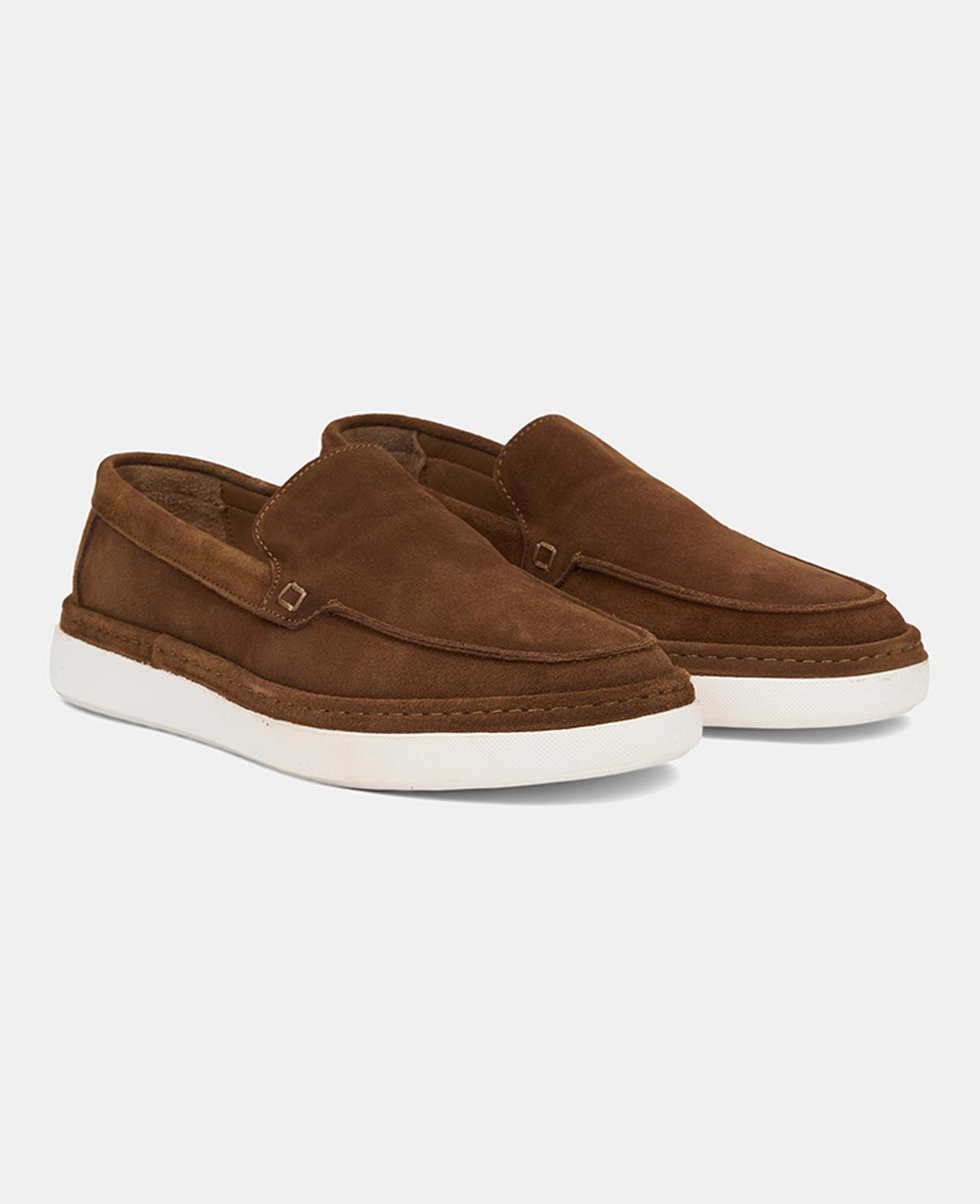 Erkek Taba Süet Deri Loafer