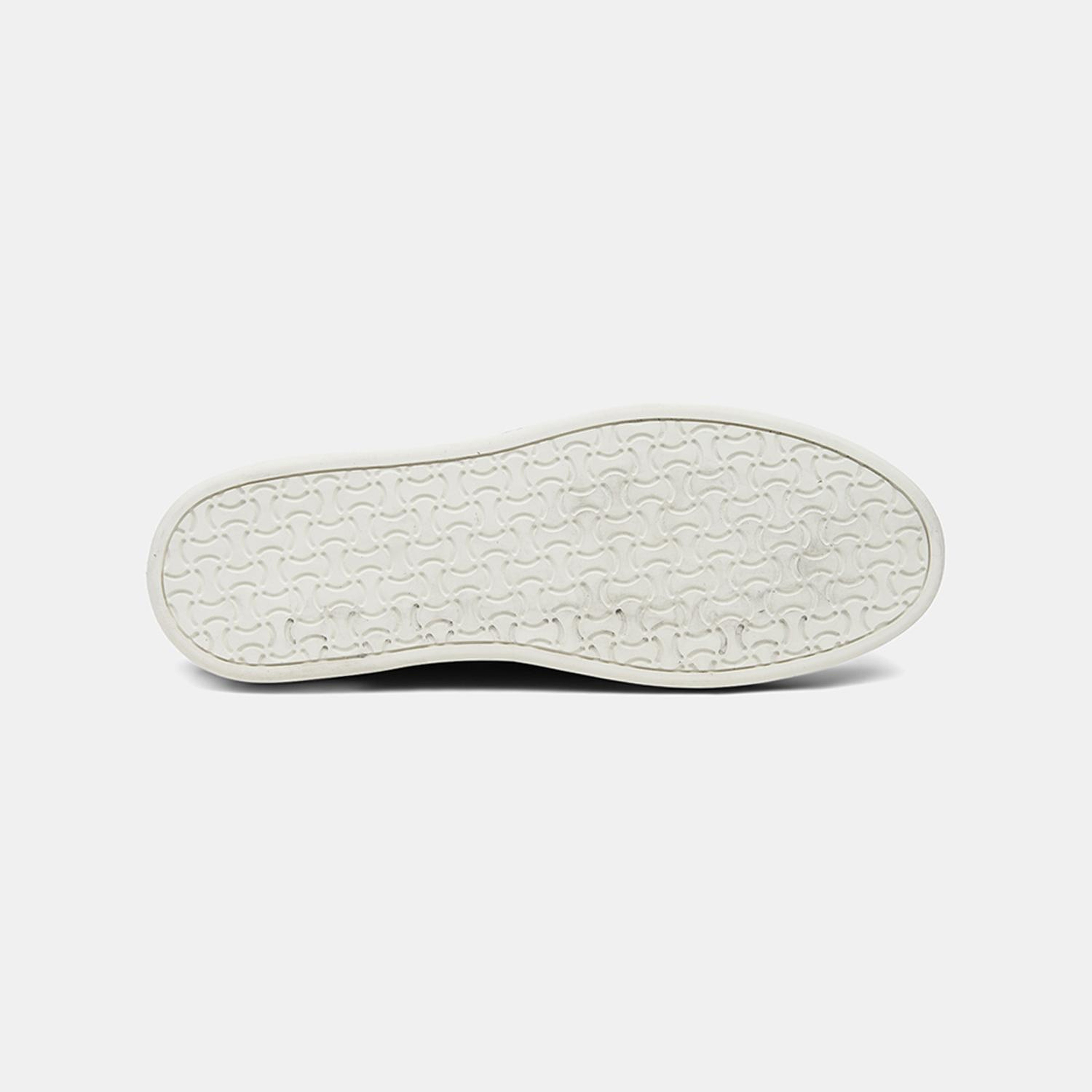 Erkek Siyah Spor Beyaz Tabanlı Deri Loafer