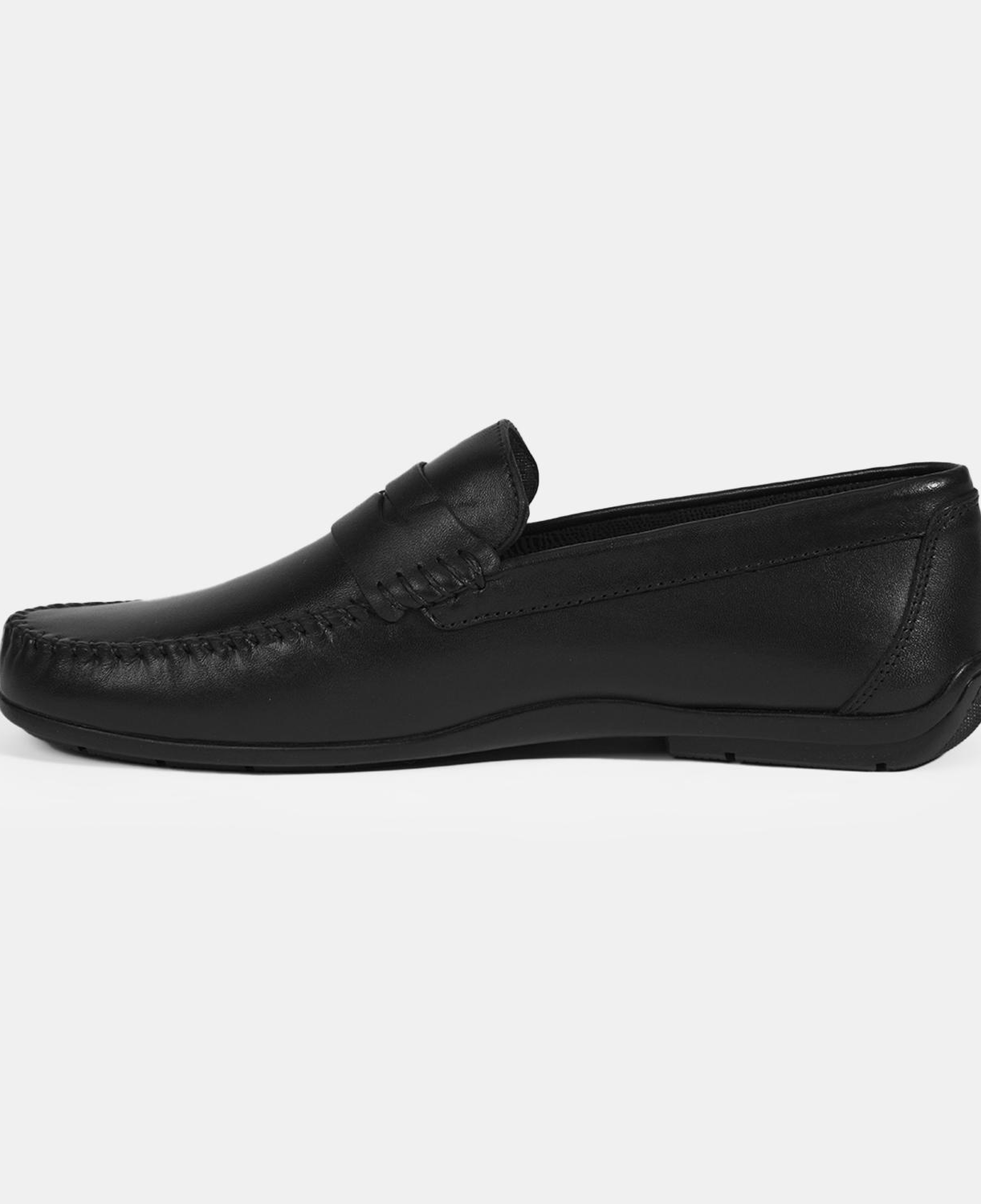 Jovian Siyah Erkek Deri Slip-On Loafer