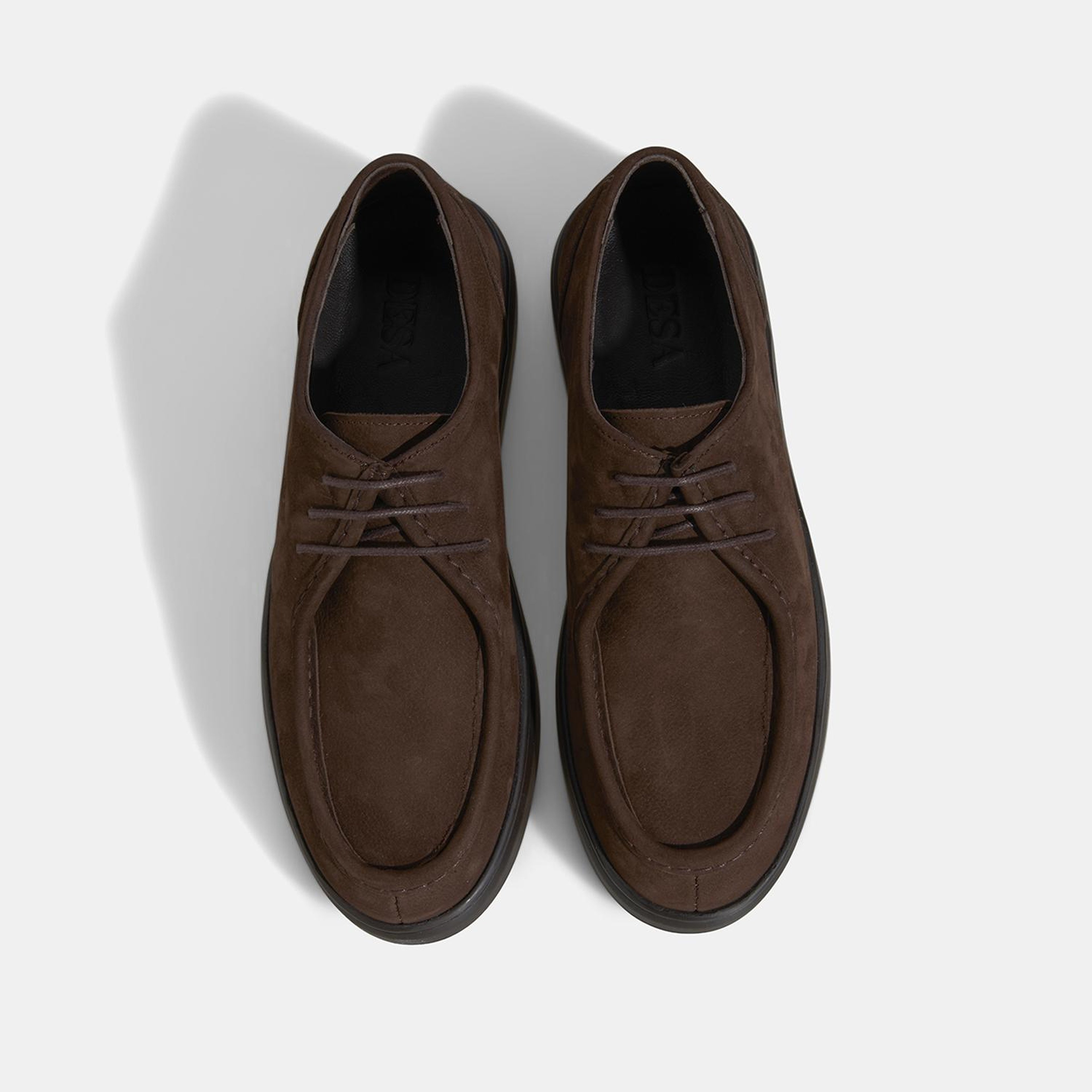 Erkek Kahve Bağcıklı Nubuk Deri Günlük Ayakkabı