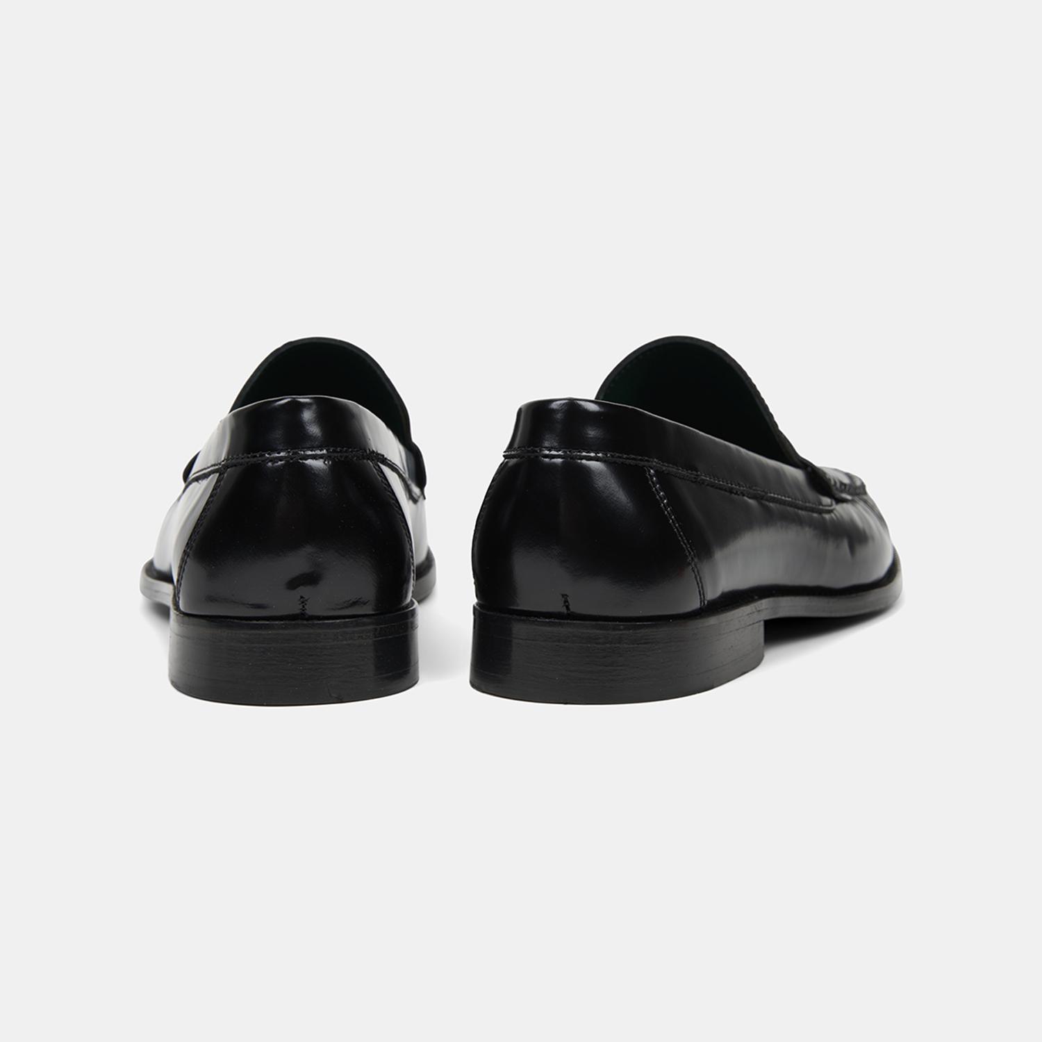 Erkek Siyah Klasik Deri Loafer