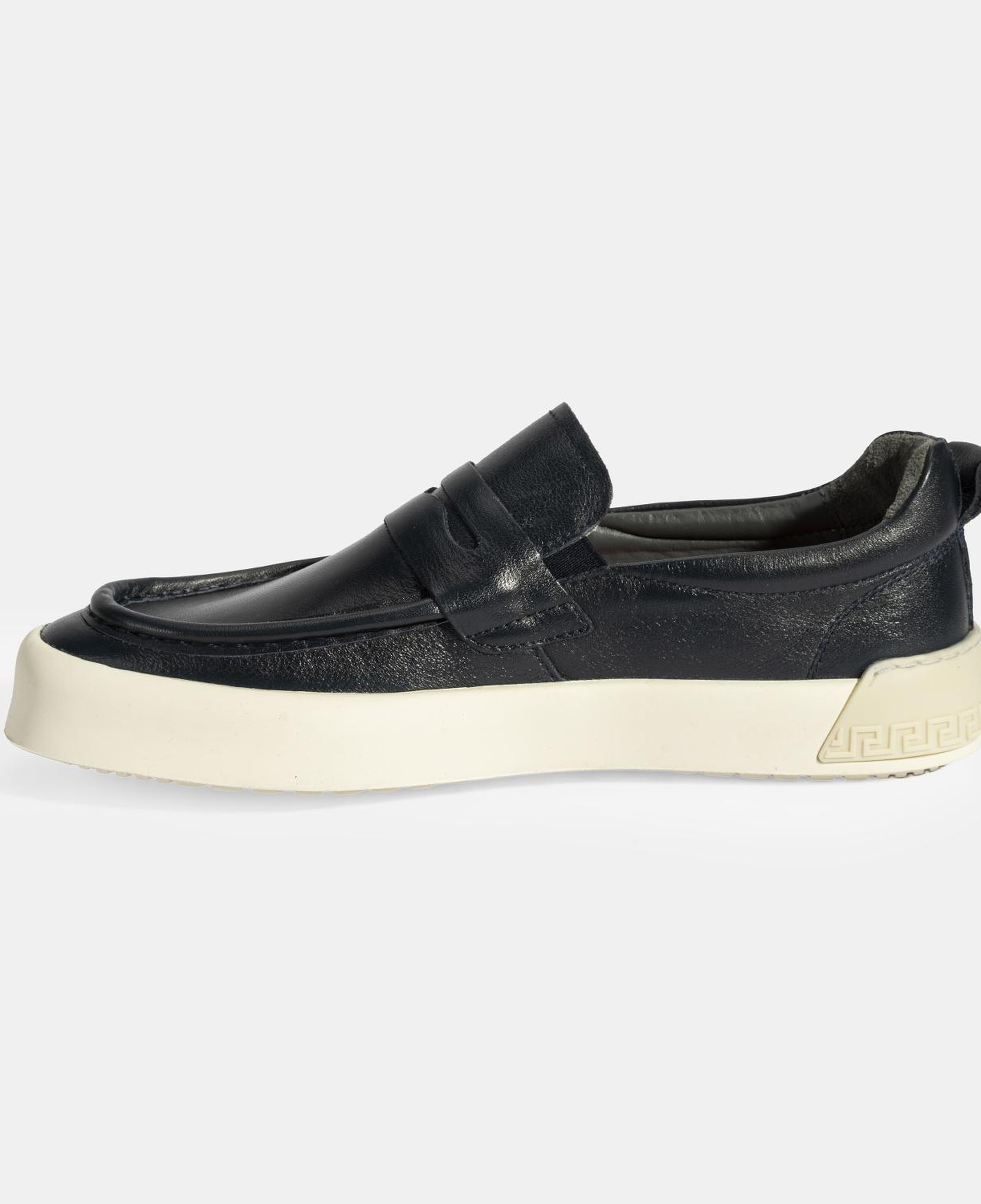 Erkek Lacivert Deri Loafer