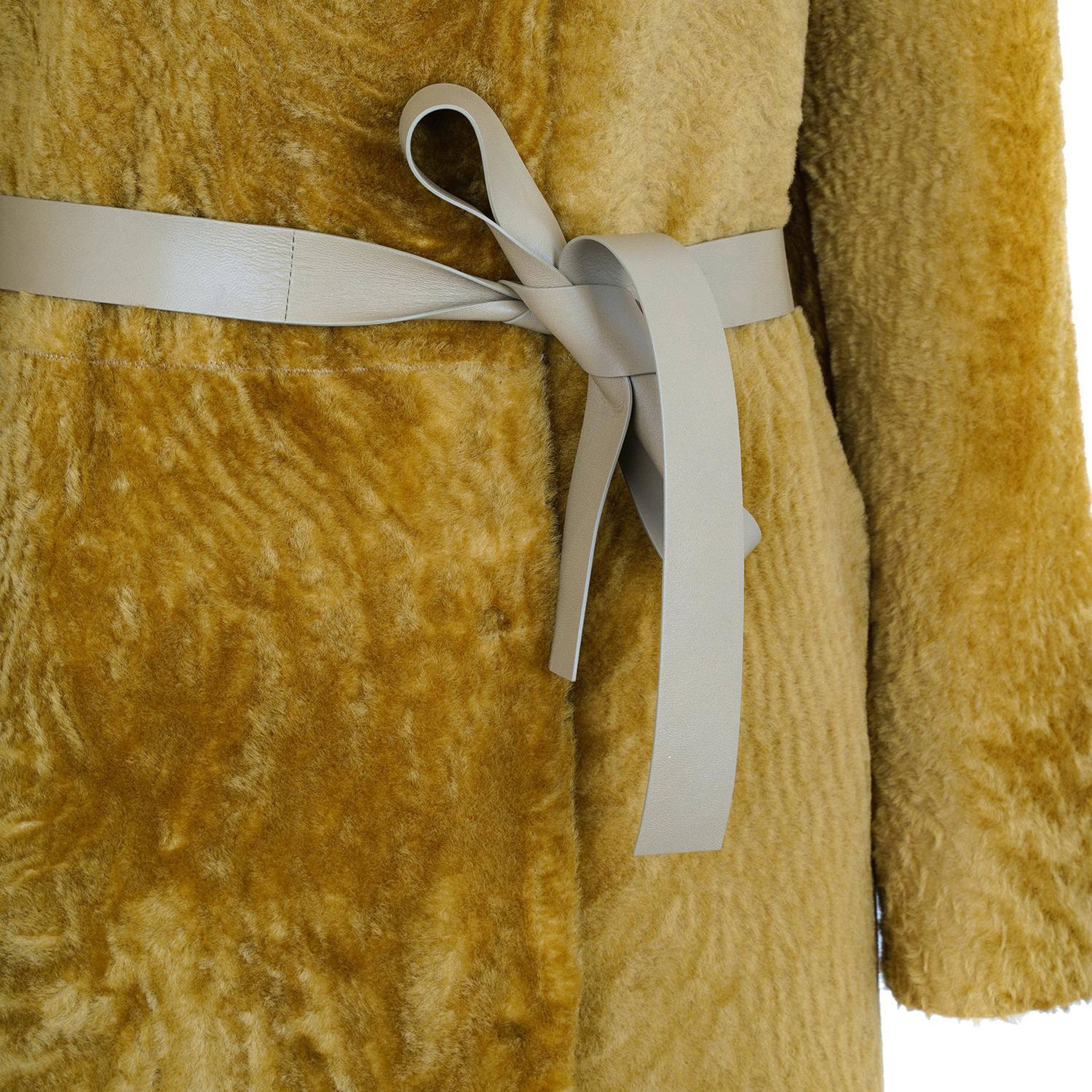 Charla Yeşil Kadın Çift Taraflı Yünlü Kaban