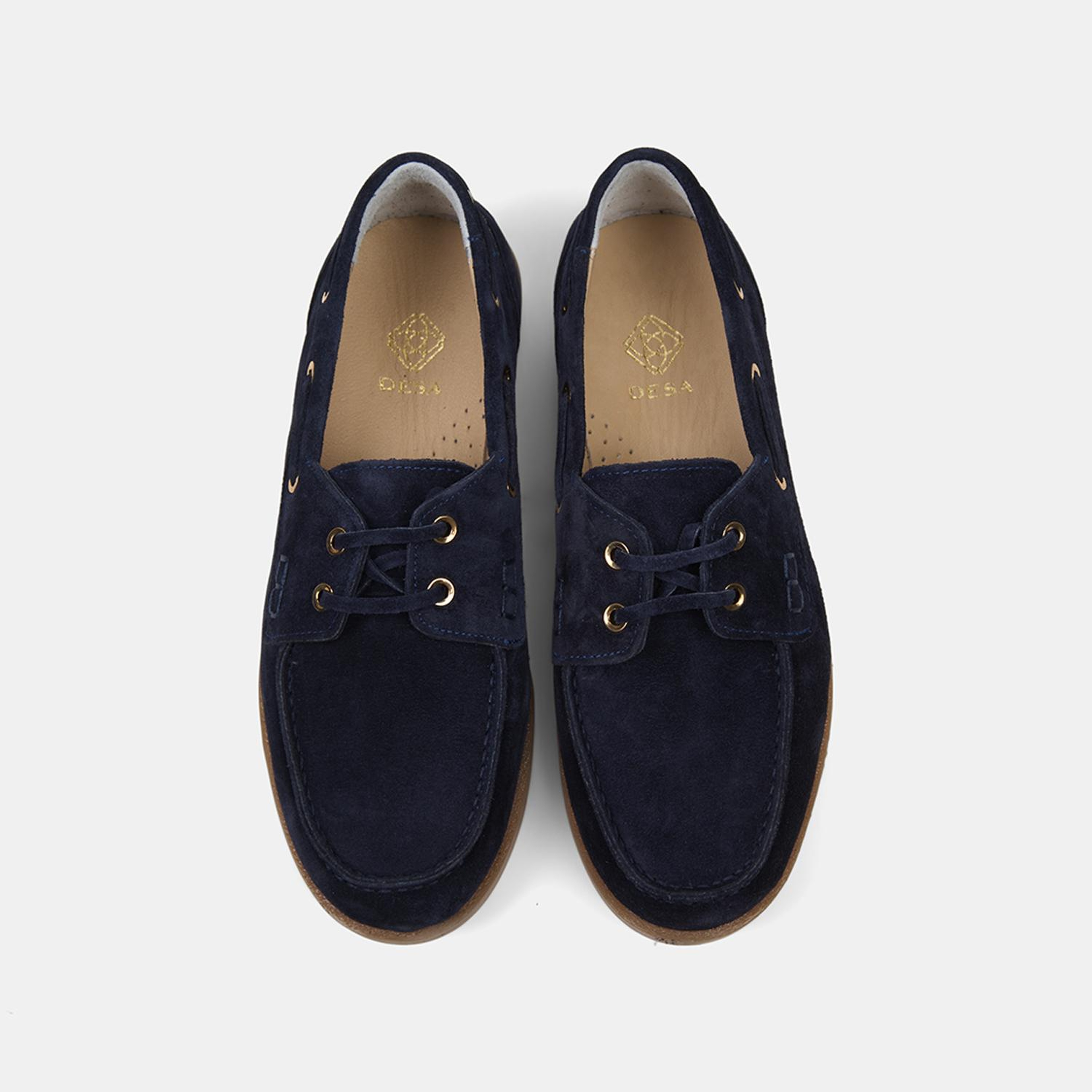 Kadın Lacivert Bağcık Detaylı Süet Deri Loafer