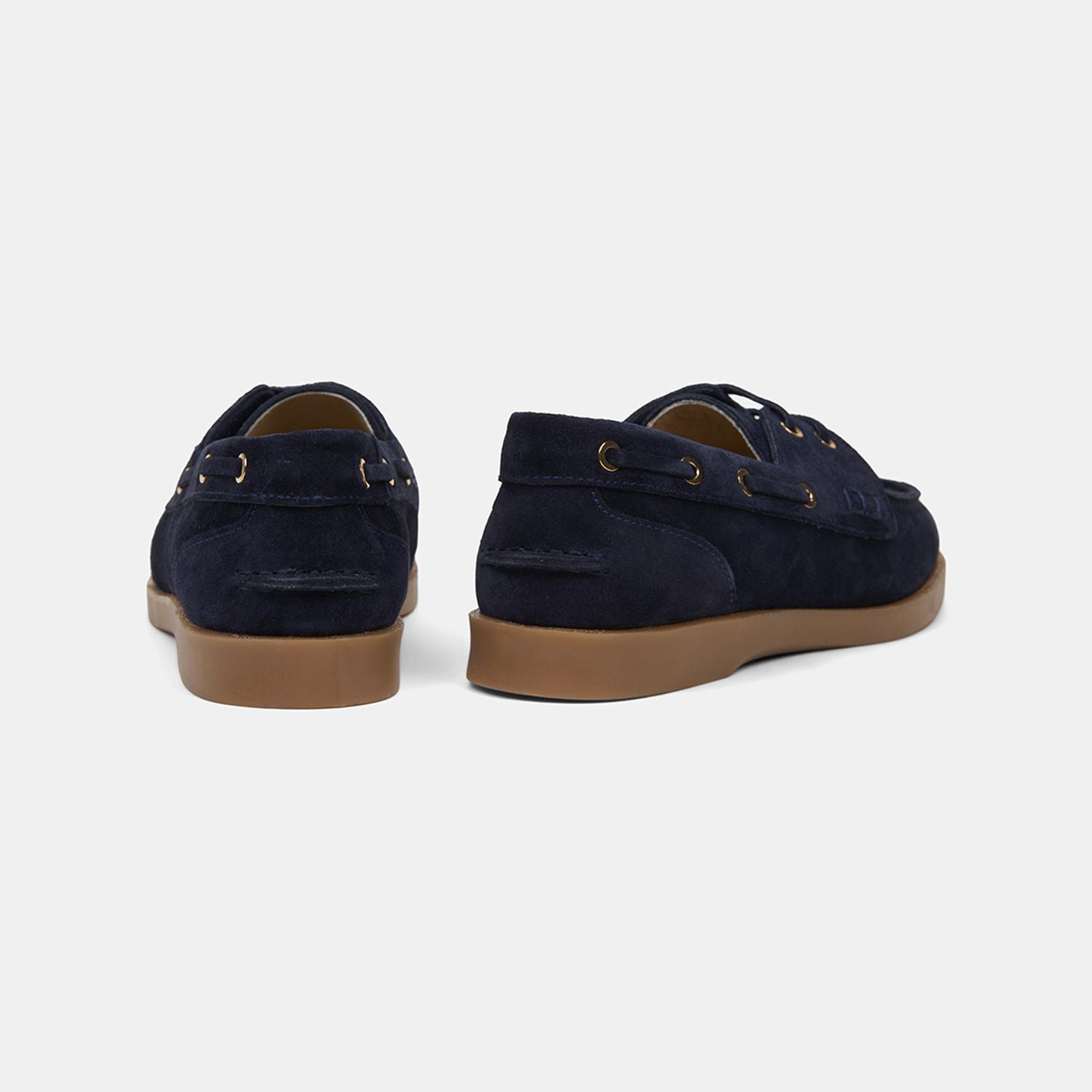 Kadın Lacivert Bağcık Detaylı Süet Deri Loafer