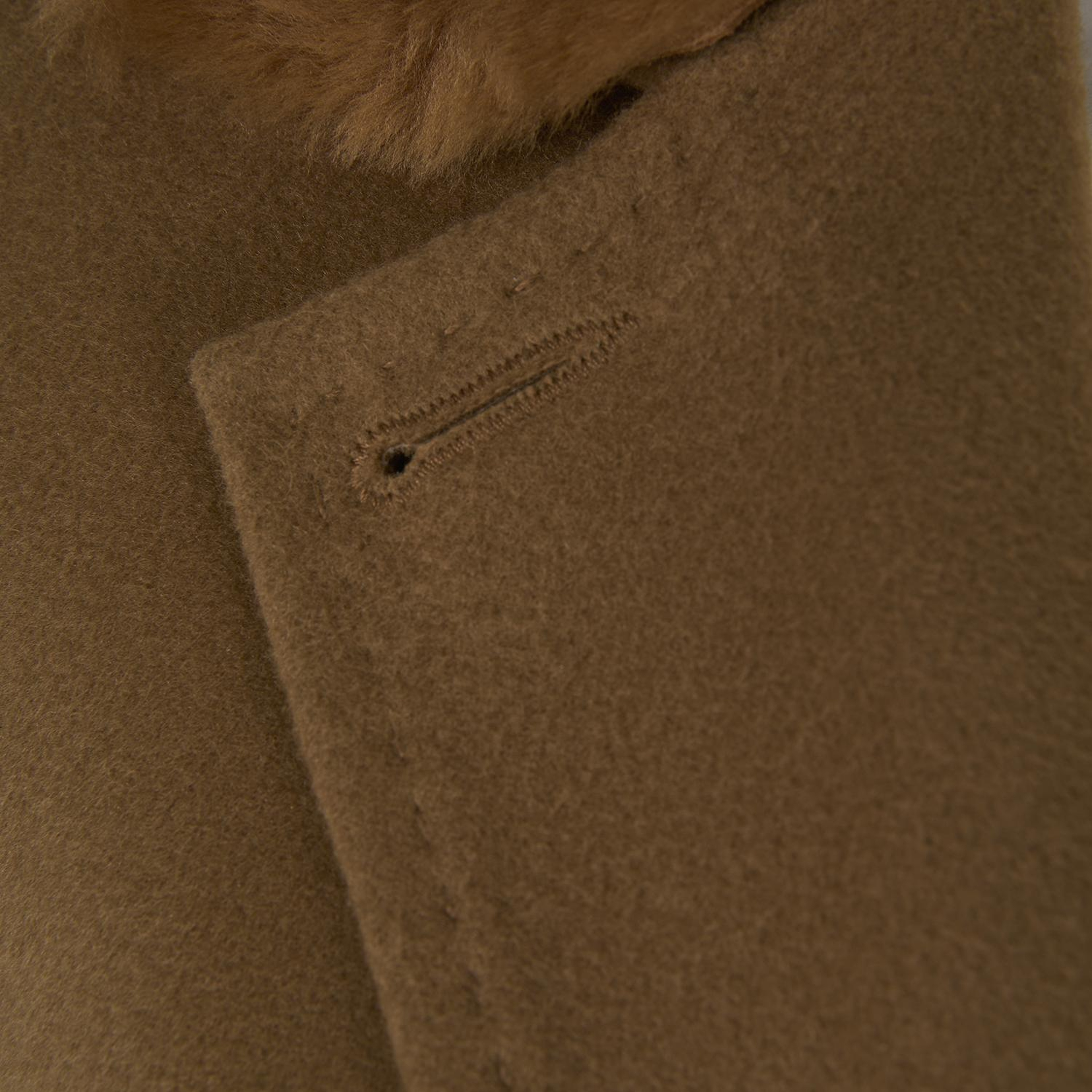 Capella Kahve Kadın Kürk Yakalı Pardösü