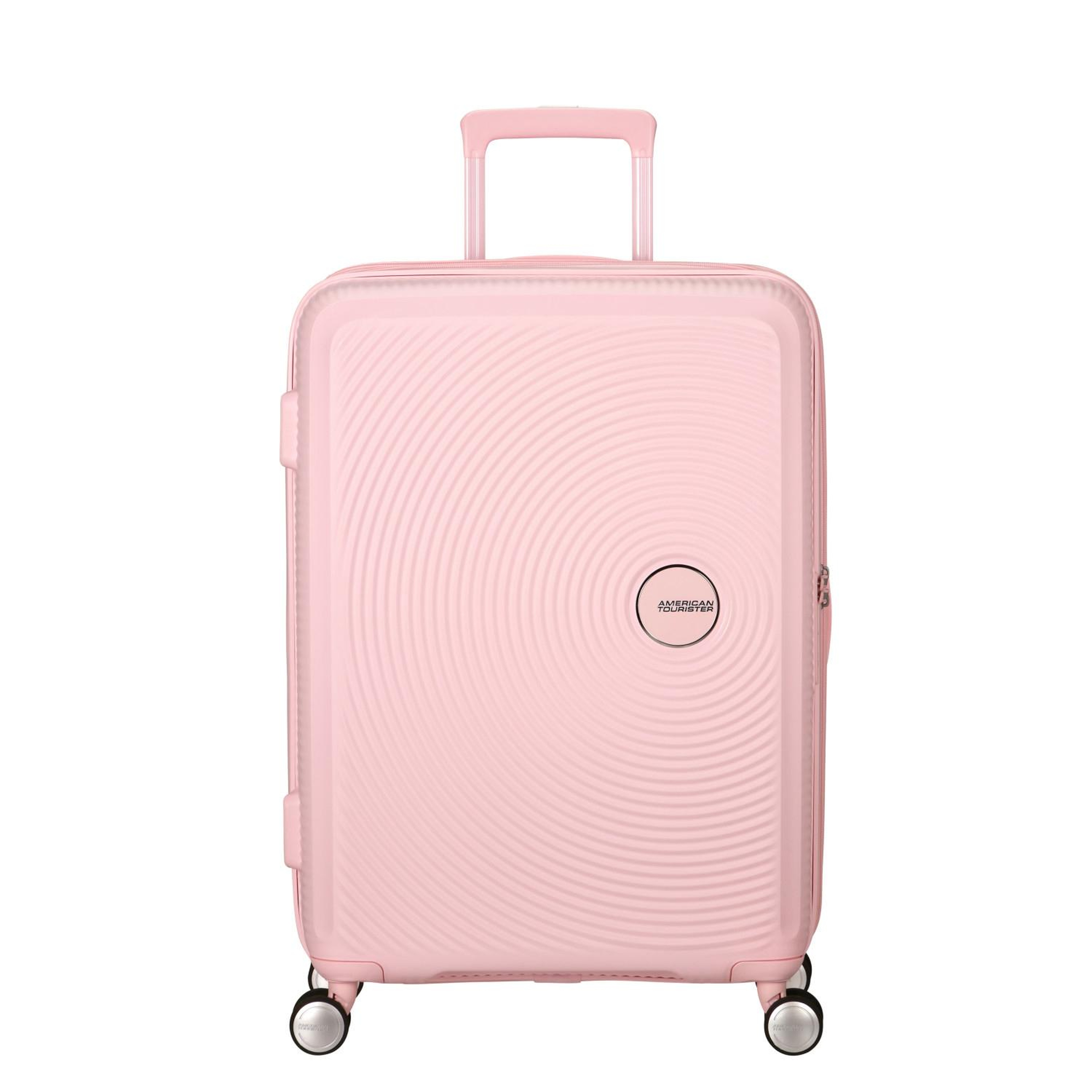 American Tourister Açık Pembe Soundbox - Körüklü 67 cm Orta Boy Sert Valiz