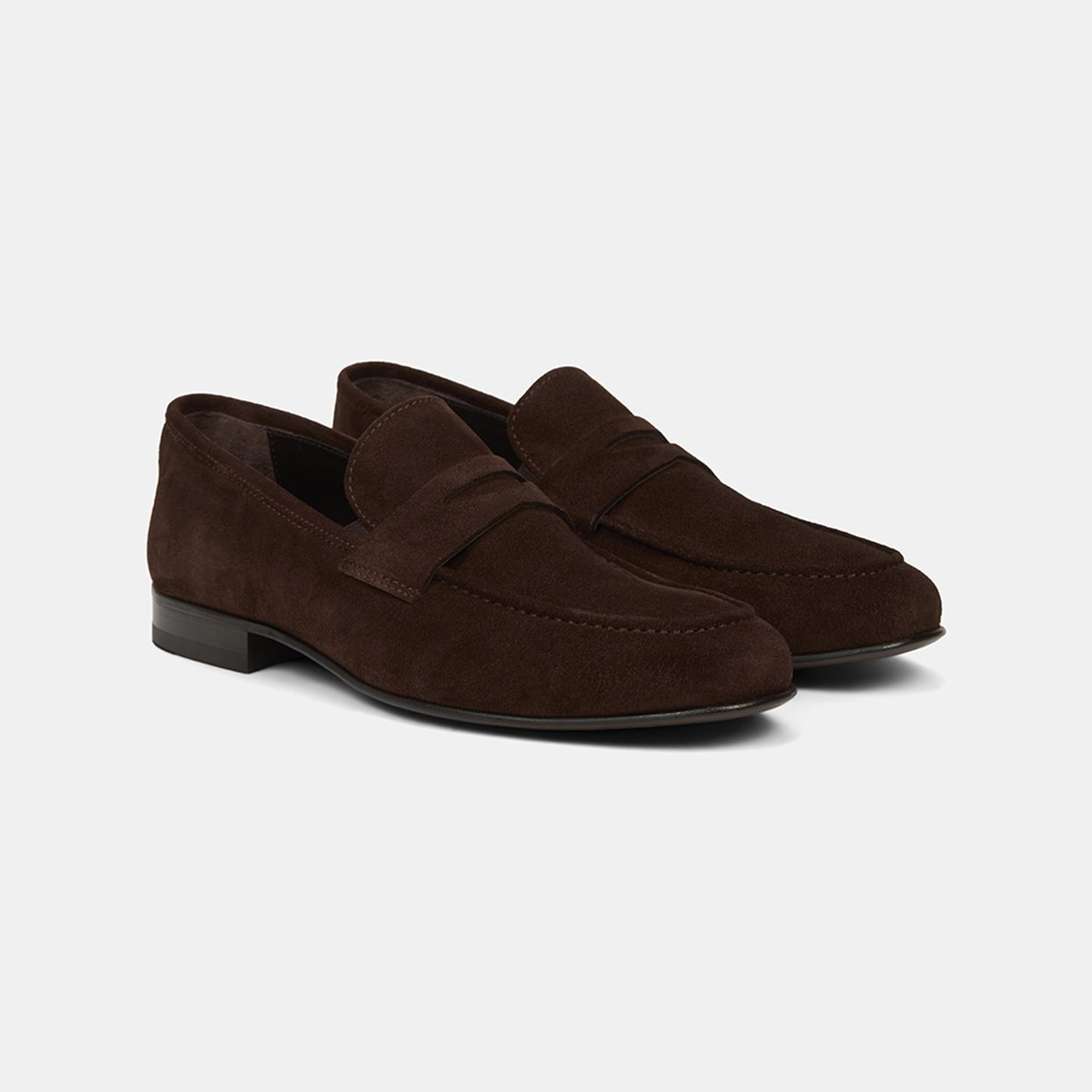 Erkek Kahve Klasik Süet Loafer